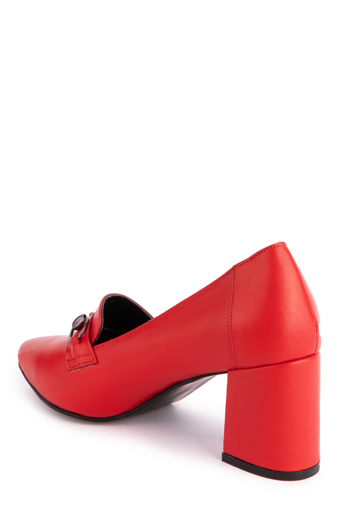 Gondol Kadın Hakiki Deri Klasik Topuklu Toka Detaylı Ayakkabı şhn.956 - Görsel 5