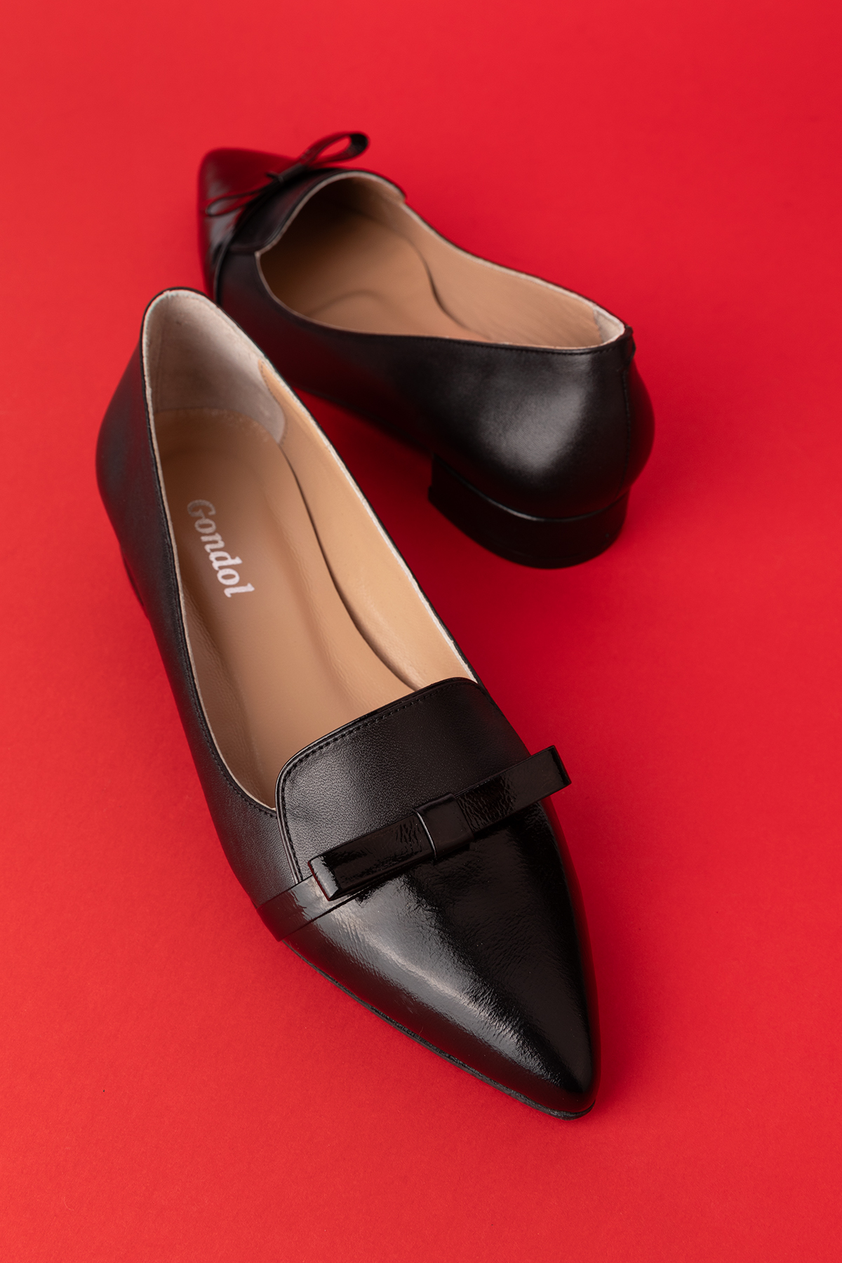 Gondol Hakiki Deri Fiyonk Detaylı Kısa Topuklu Ayakkabı ast.8429 - Görsel 7