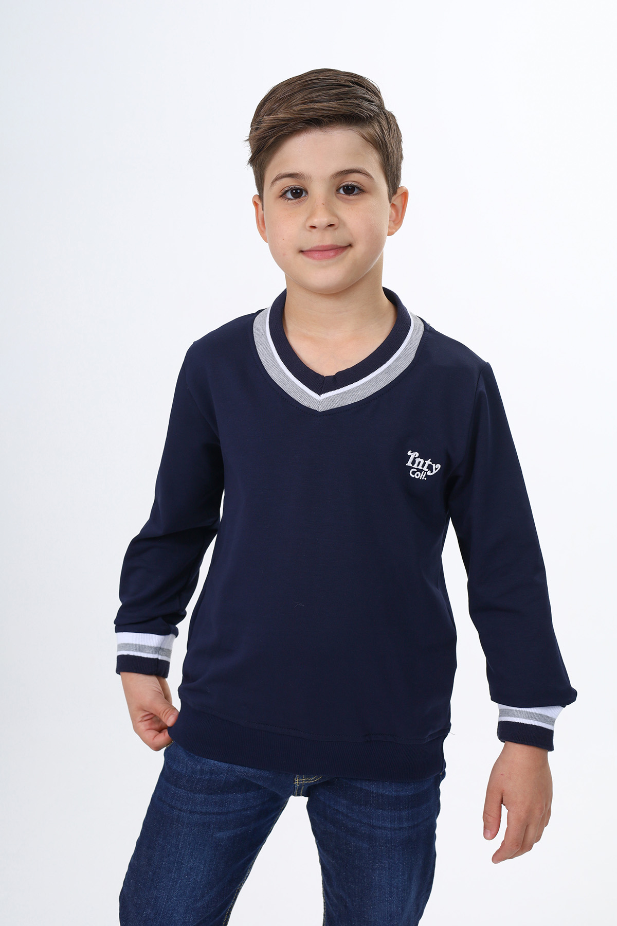 Toontoy Erkek Çocuk Okul Nakışlı Sweatshirt