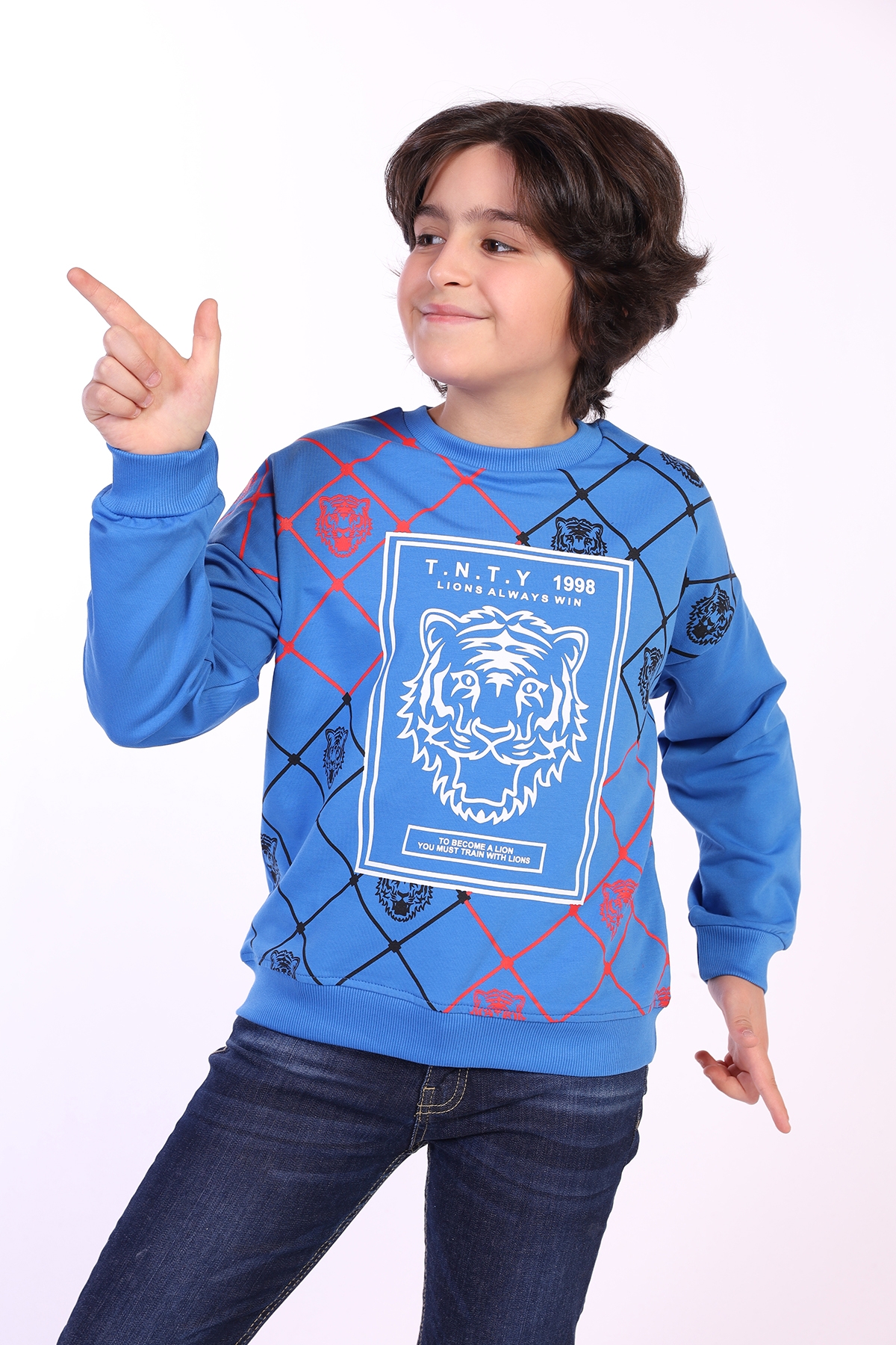 Toontoy Erkek Çocuk Tnty Aslan Baskılı Sweatshirt