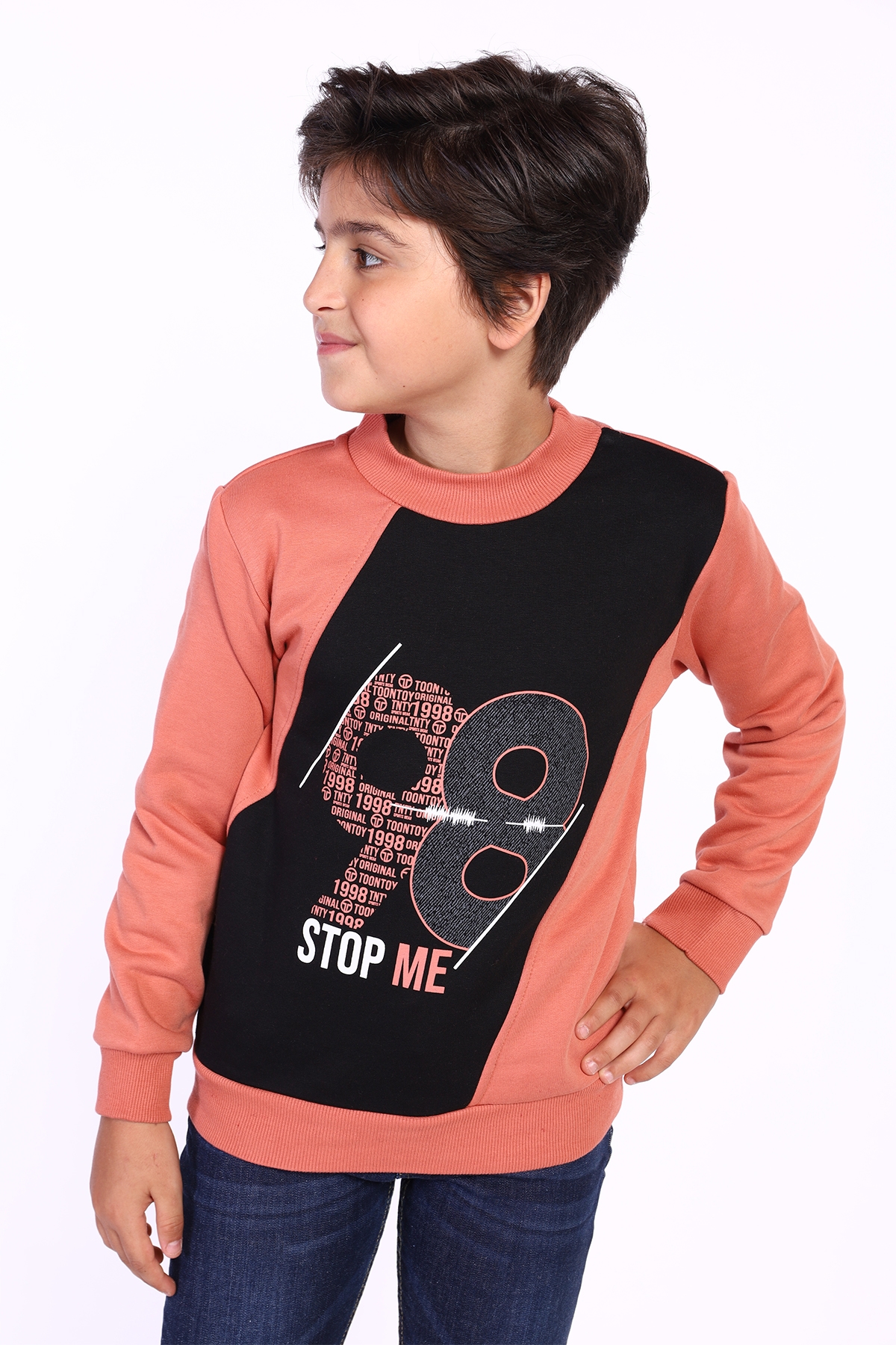 Toontoy Erkek Çocuk Baskılı Sweatshirt