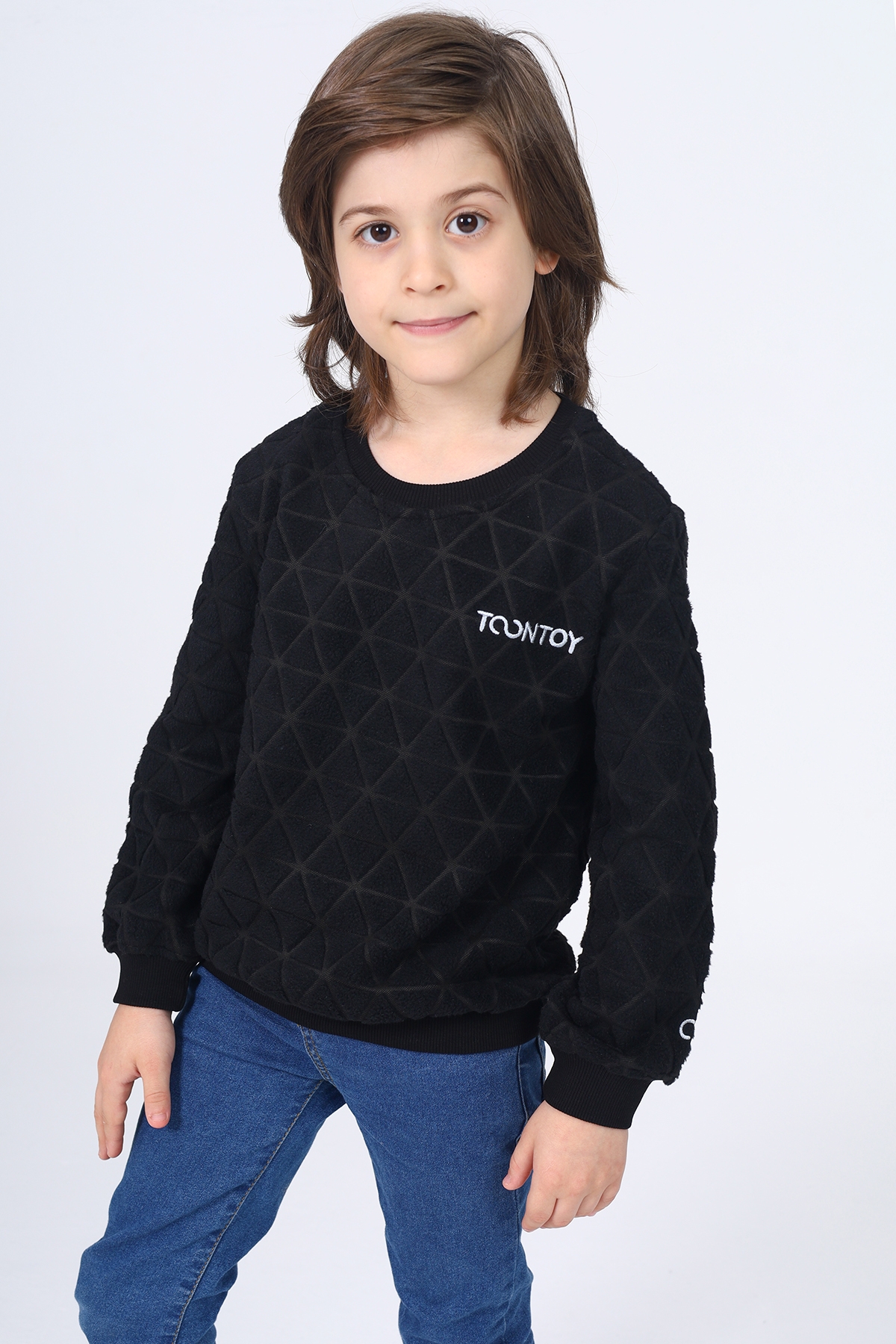 Toontoy Unisex Çocuk Nakışlı Sweatshirt