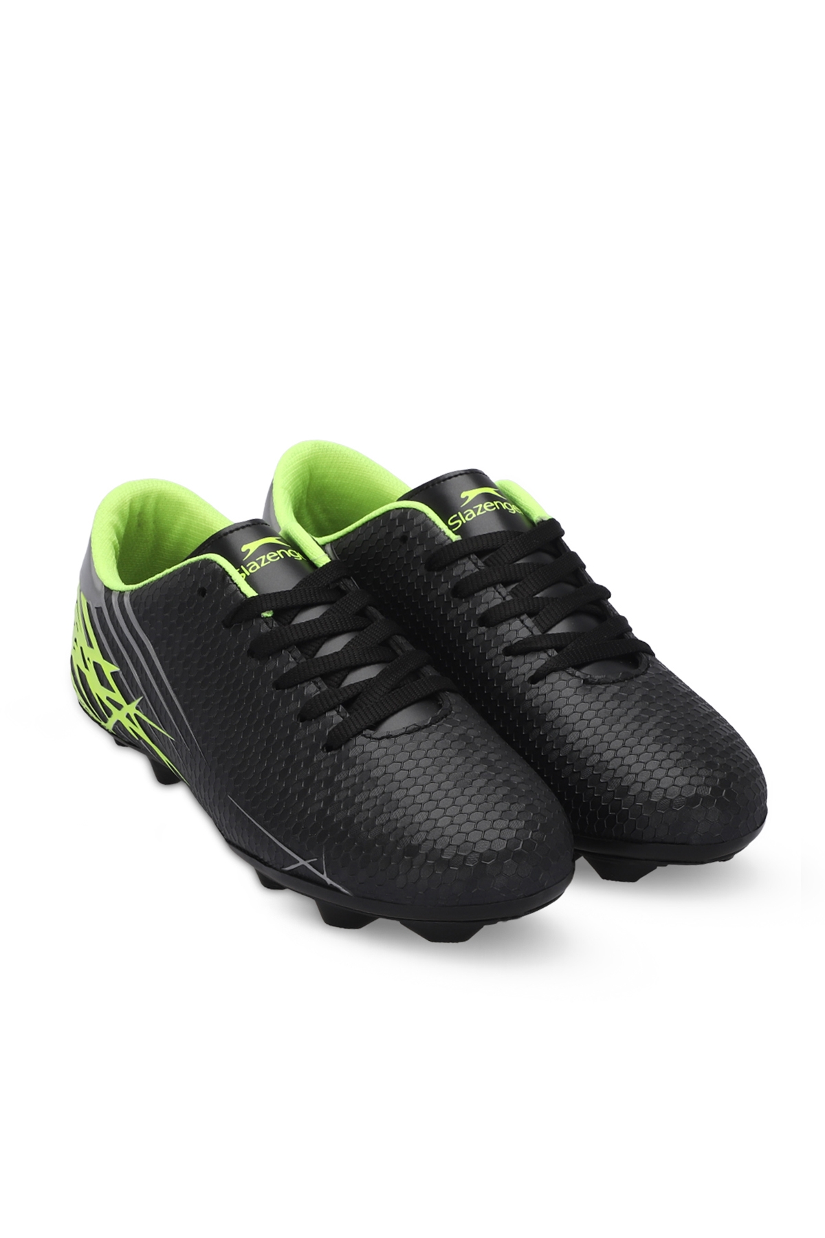 CARLO I Unisex Çocuk Futbol Ayakkabı Siyah / Yeşil - Görsel 3