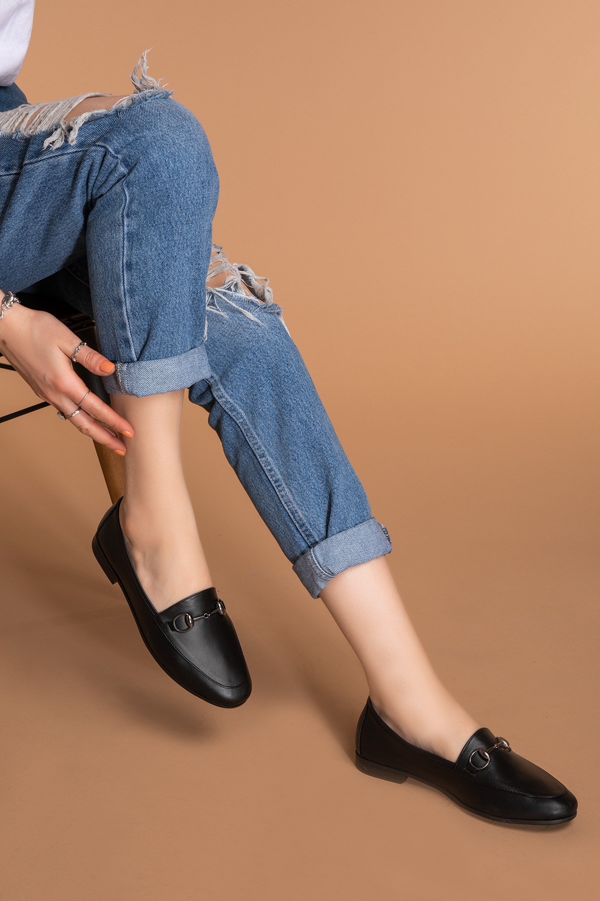 Gondol Hakiki Deri Kadın Babet iz.3501 - Görsel 4