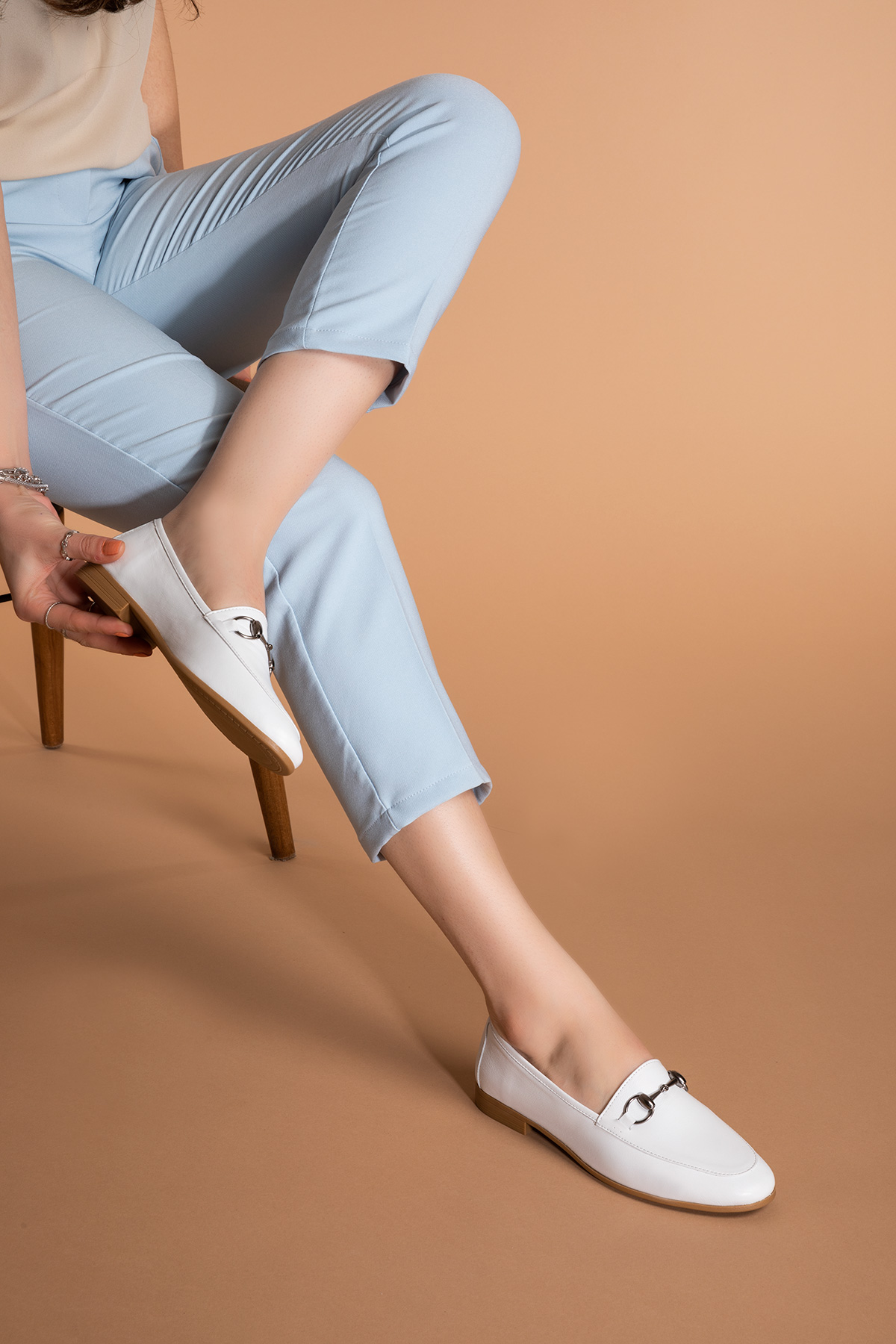 Gondol Hakiki Deri Kadın Babet iz.3501 - Görsel 3