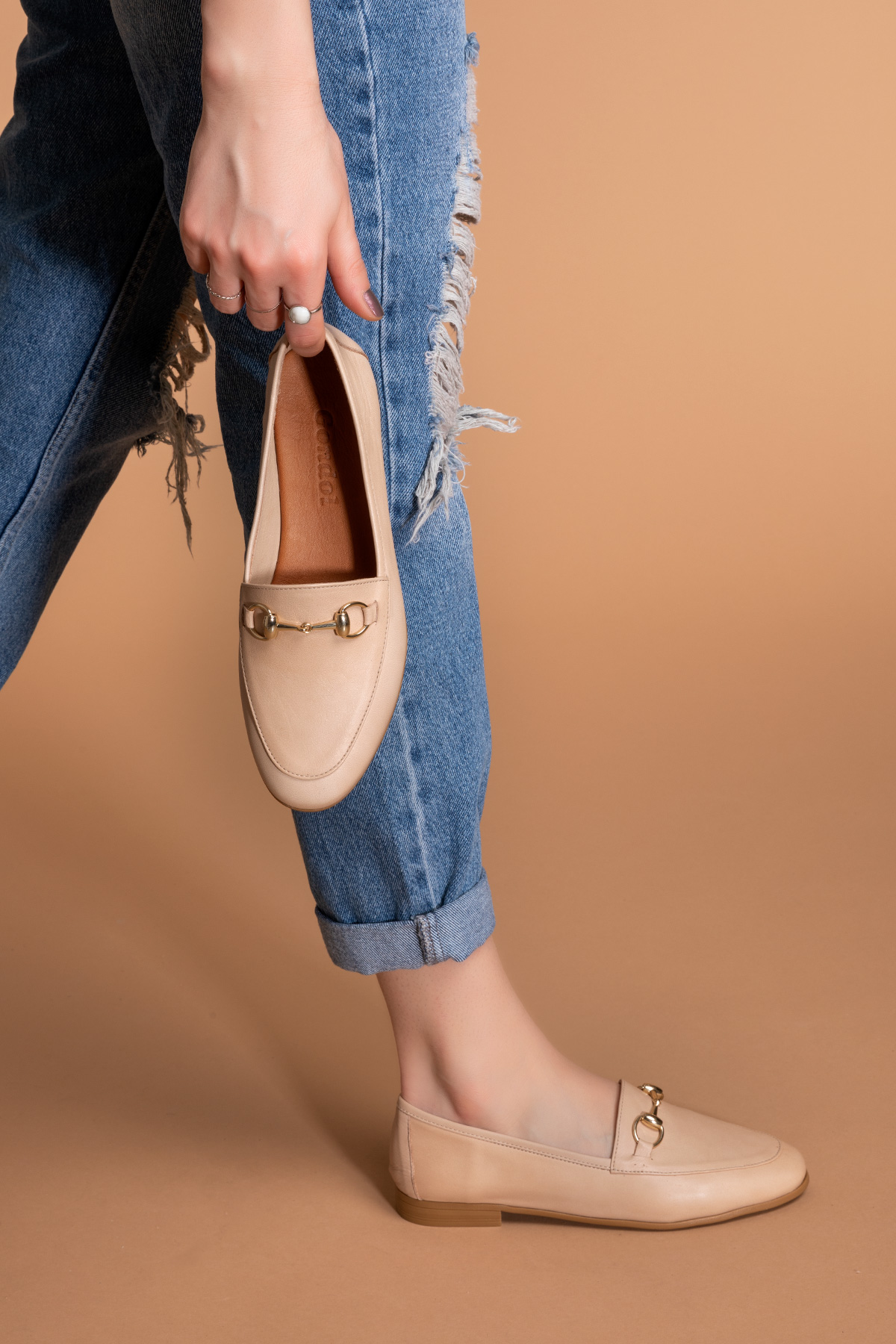 Gondol Hakiki Deri Kadın Babet iz.3501 - Görsel 3