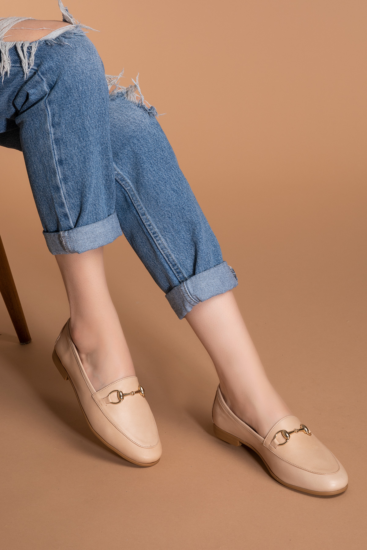 Gondol Hakiki Deri Kadın Babet iz.3501 - Görsel 4