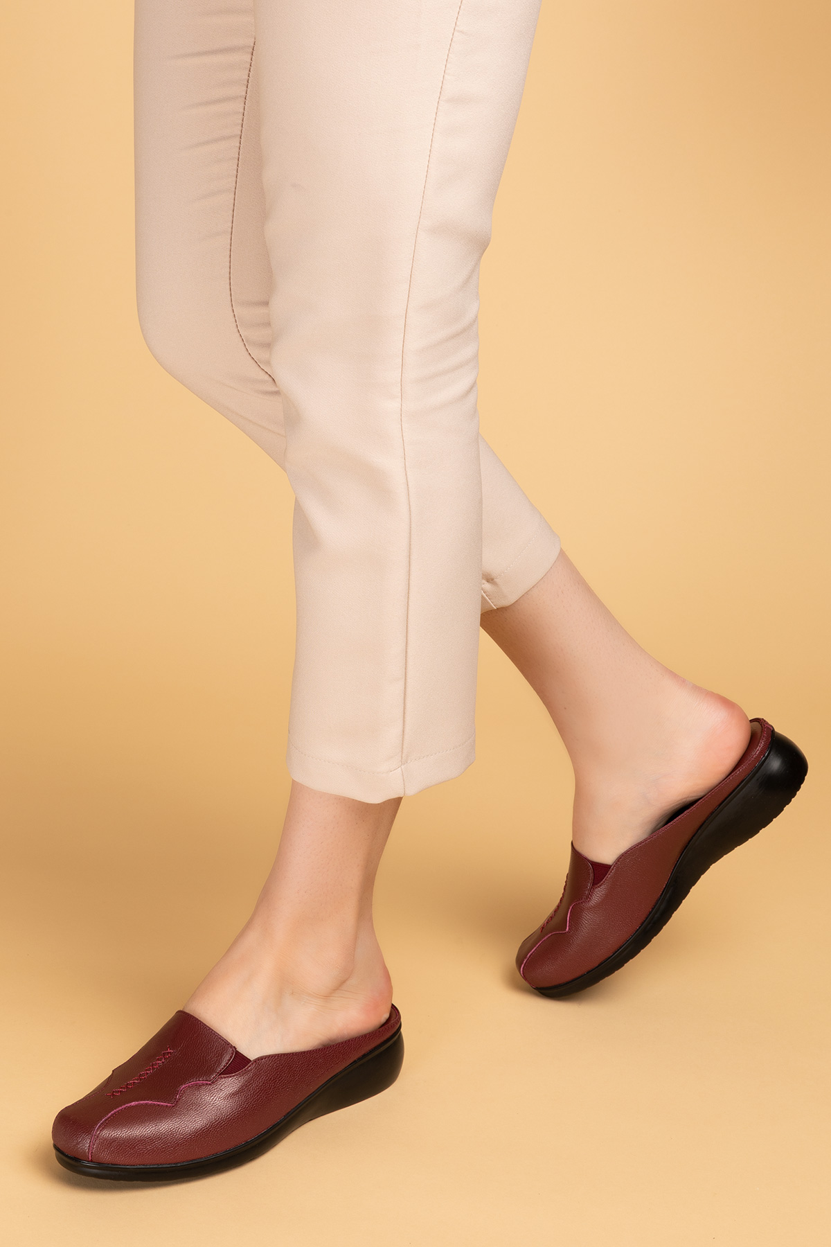 Gondol Hakiki Deri Ev Terliği ÖZL.324 - Görsel 4