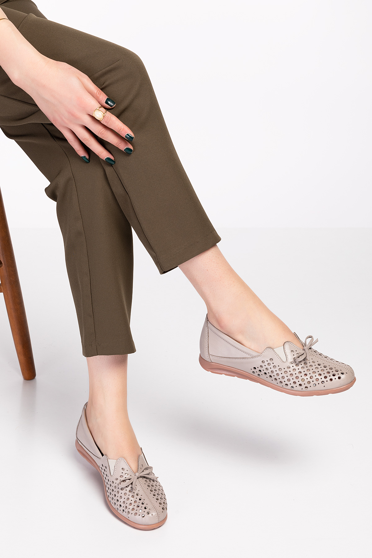 Gondol Hakiki Deri Ortopedik Taban Günlük Ayakkabı esfa.2605 - Görsel 2