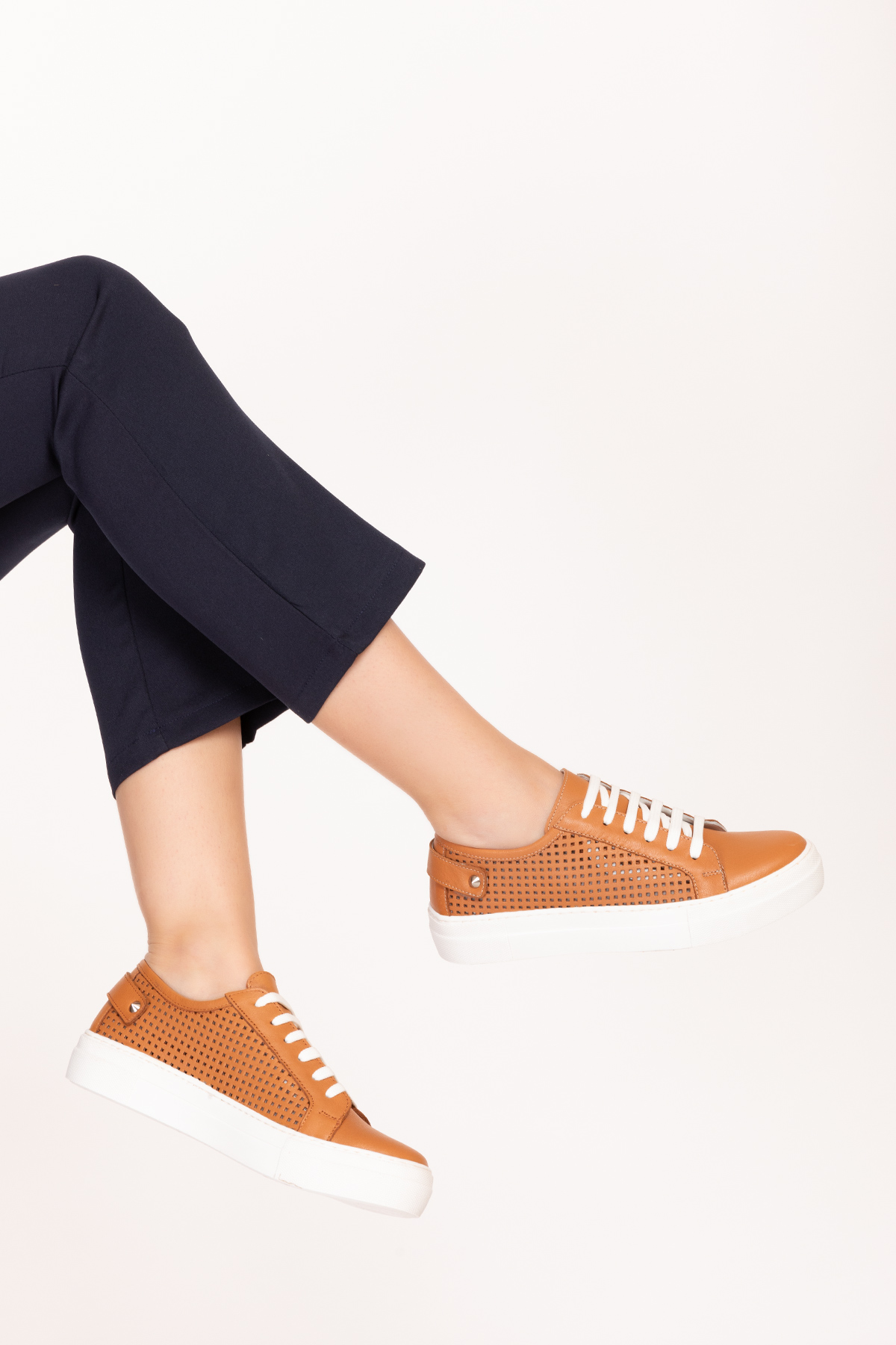 Gondol Kadın Iç Dış Hakiki Deri Günlük Sneaker als.369 - Görsel 3