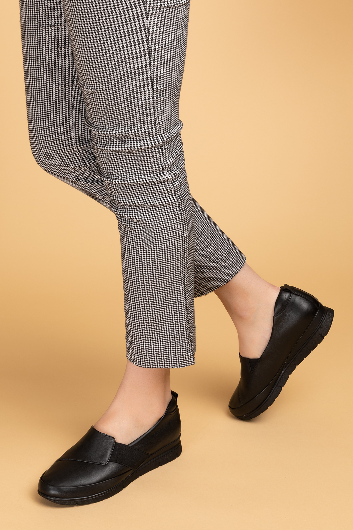 Gondol Kadın Hakiki Deri Anatomik Yumuşak Taban Günlük Ayakkabı pyt.1205 - Görsel 3