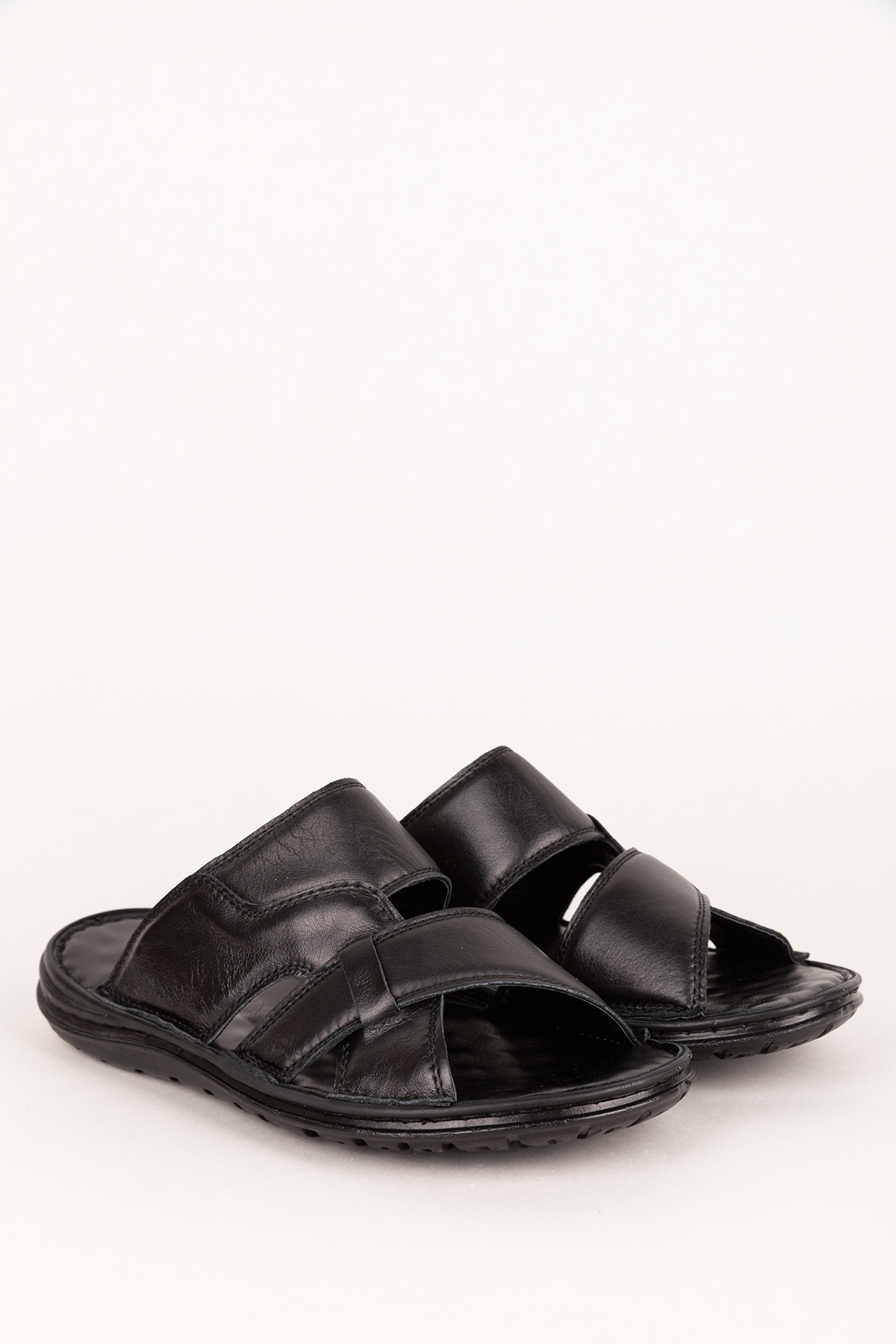 Gondol Erkek Hakiki Deri Comfort Günlük Terlik kml.105 - Görsel 4