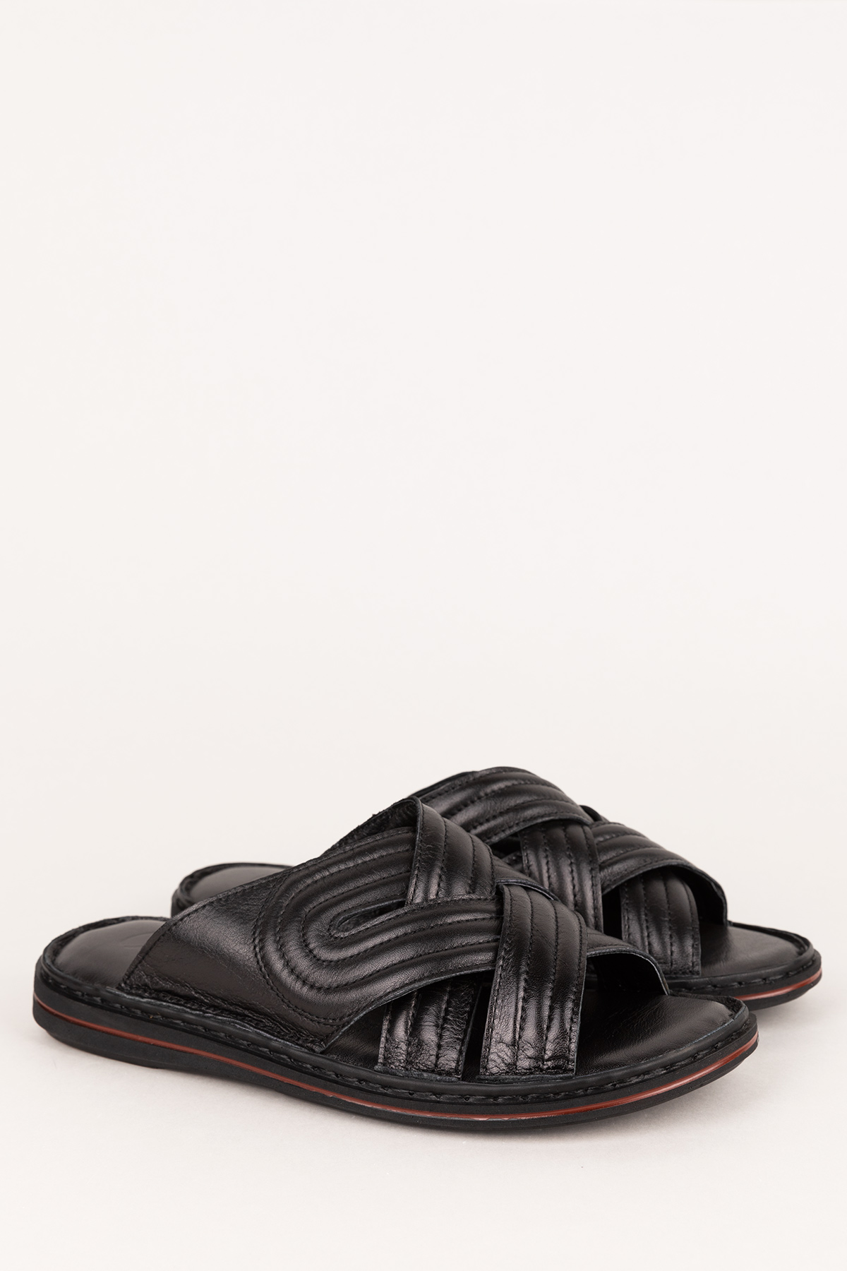 Gondol Erkek Hakiki Deri Comfort Günlük Şık Terlik kml.140 - Görsel 4