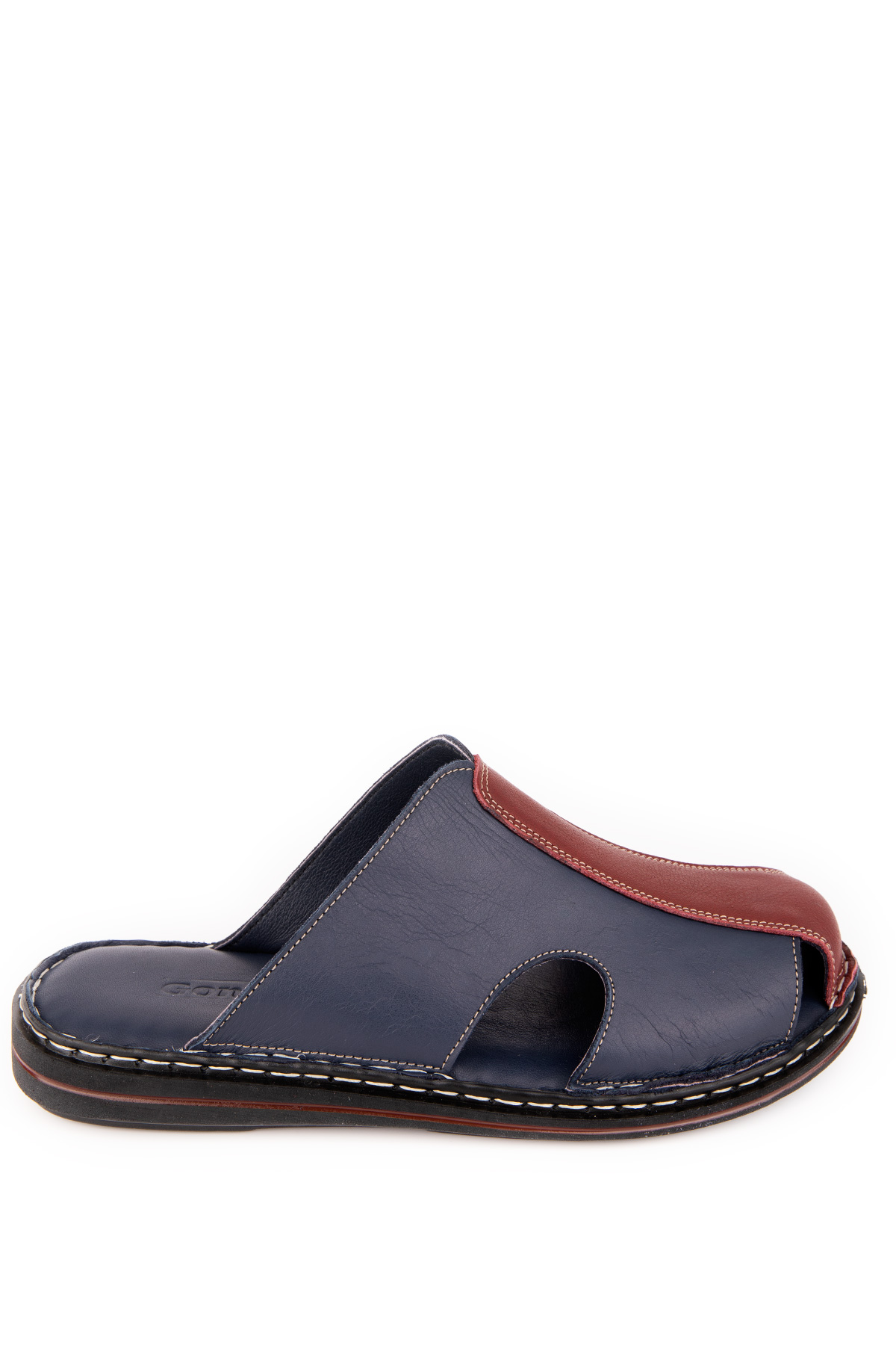 Gondol Hakiki Deri Önü Kapalı Yumusak Taban Terlik kml.103 - Görsel 3