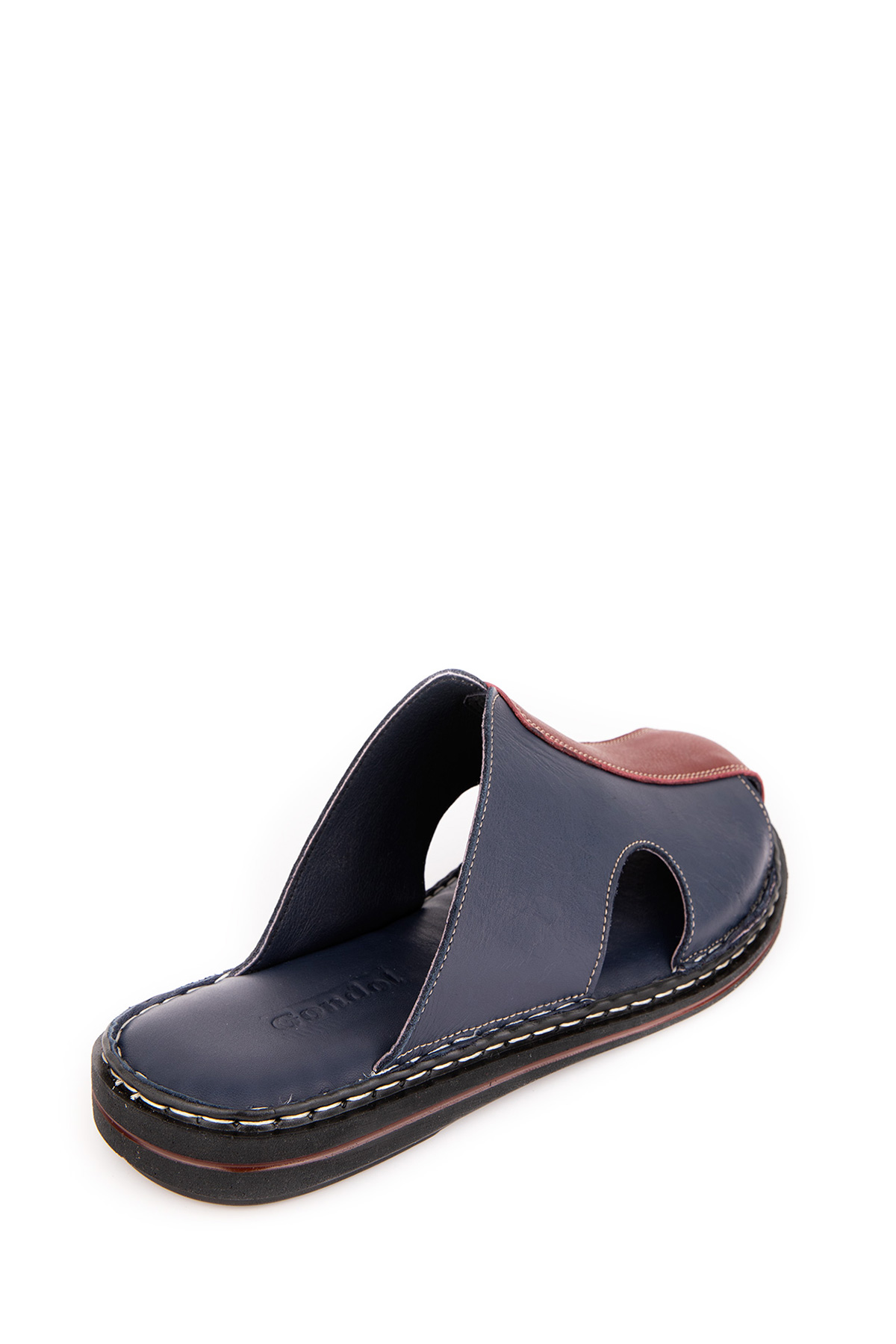 Gondol Hakiki Deri Önü Kapalı Yumusak Taban Terlik kml.103 - Görsel 5