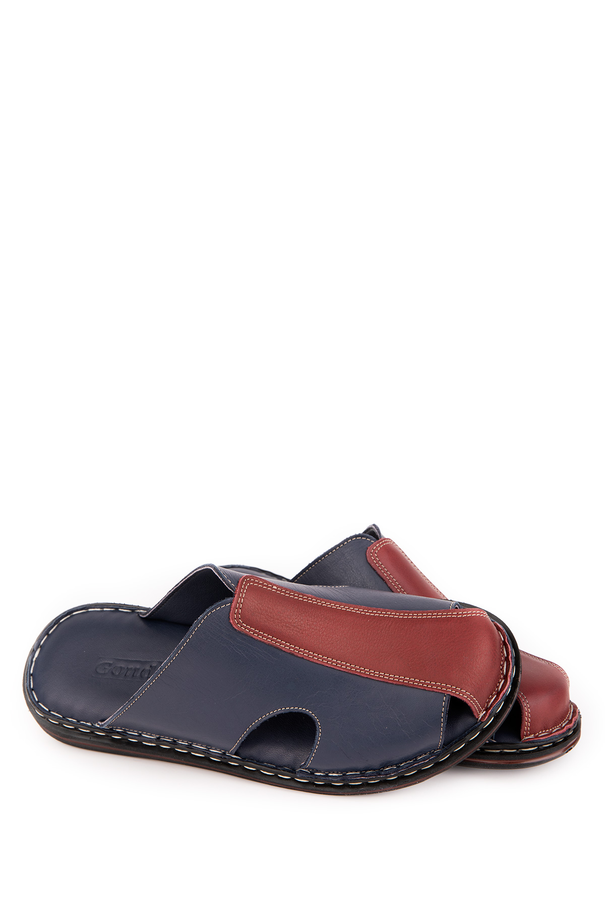 Gondol Hakiki Deri Önü Kapalı Yumusak Taban Terlik kml.103 - Görsel 7