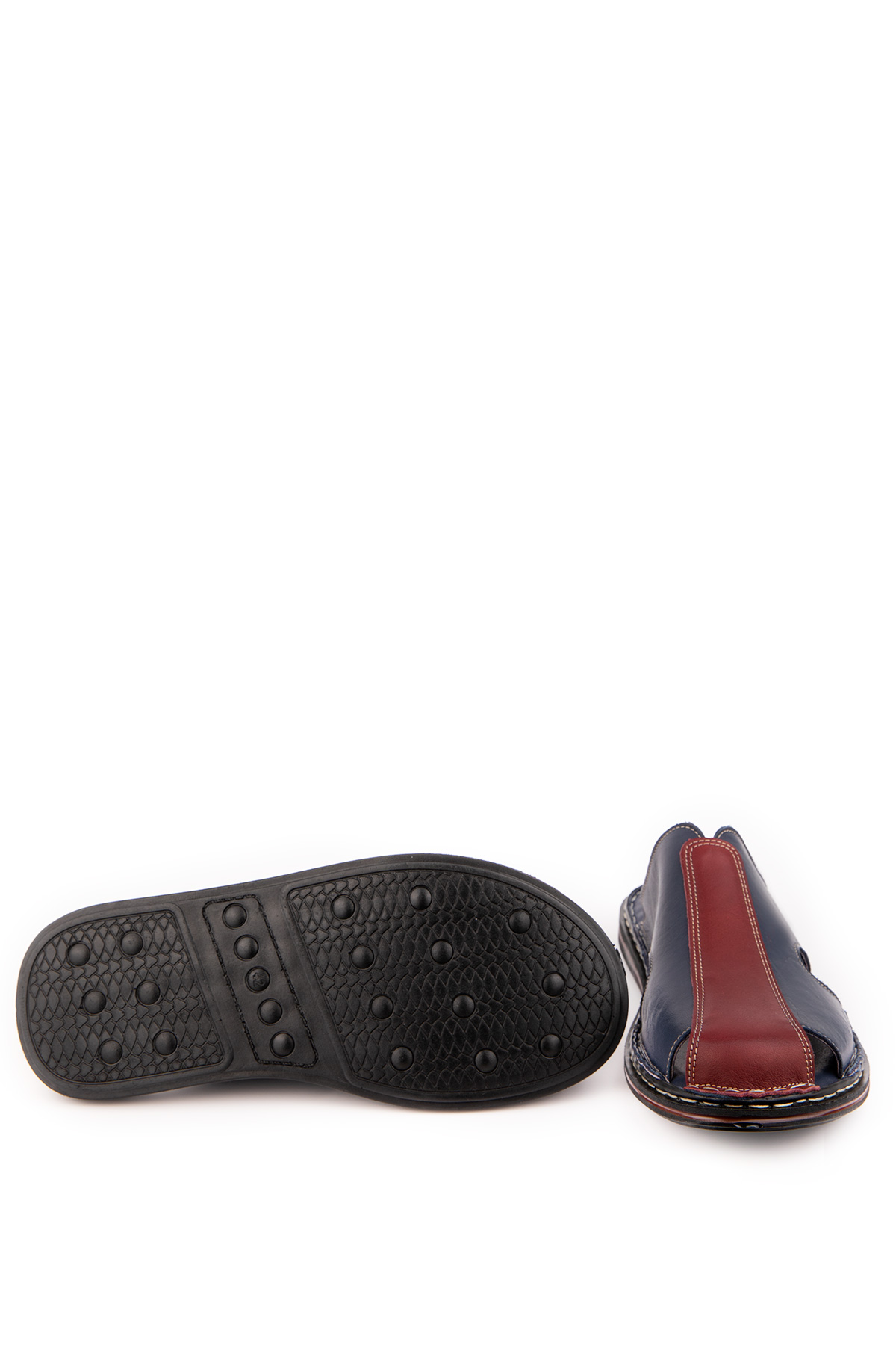 Gondol Hakiki Deri Önü Kapalı Yumusak Taban Terlik kml.103 - Görsel 8