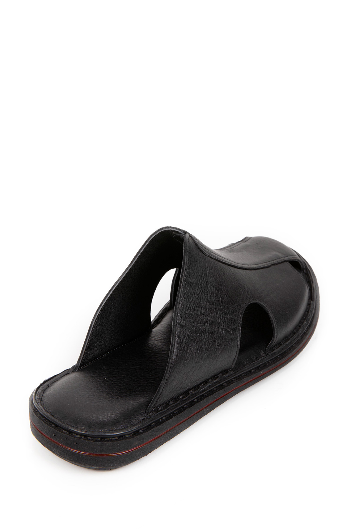 Gondol Hakiki Deri Önü Kapalı Yumusak Taban Terlik kml.103 - Görsel 5