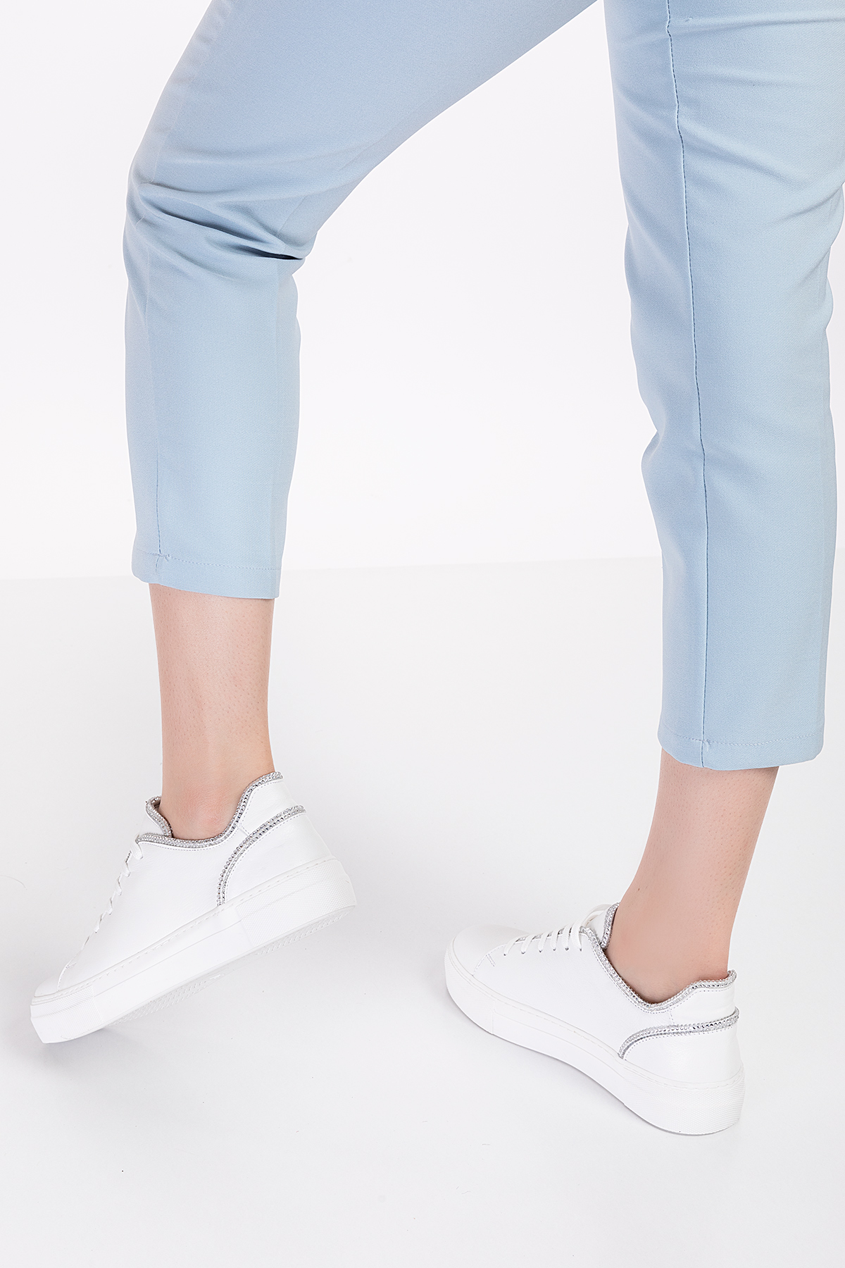 Gondol Hakiki Deri Taş Detay Anatomik Taban Spor Ayakkabı Als.1358 - Görsel 6