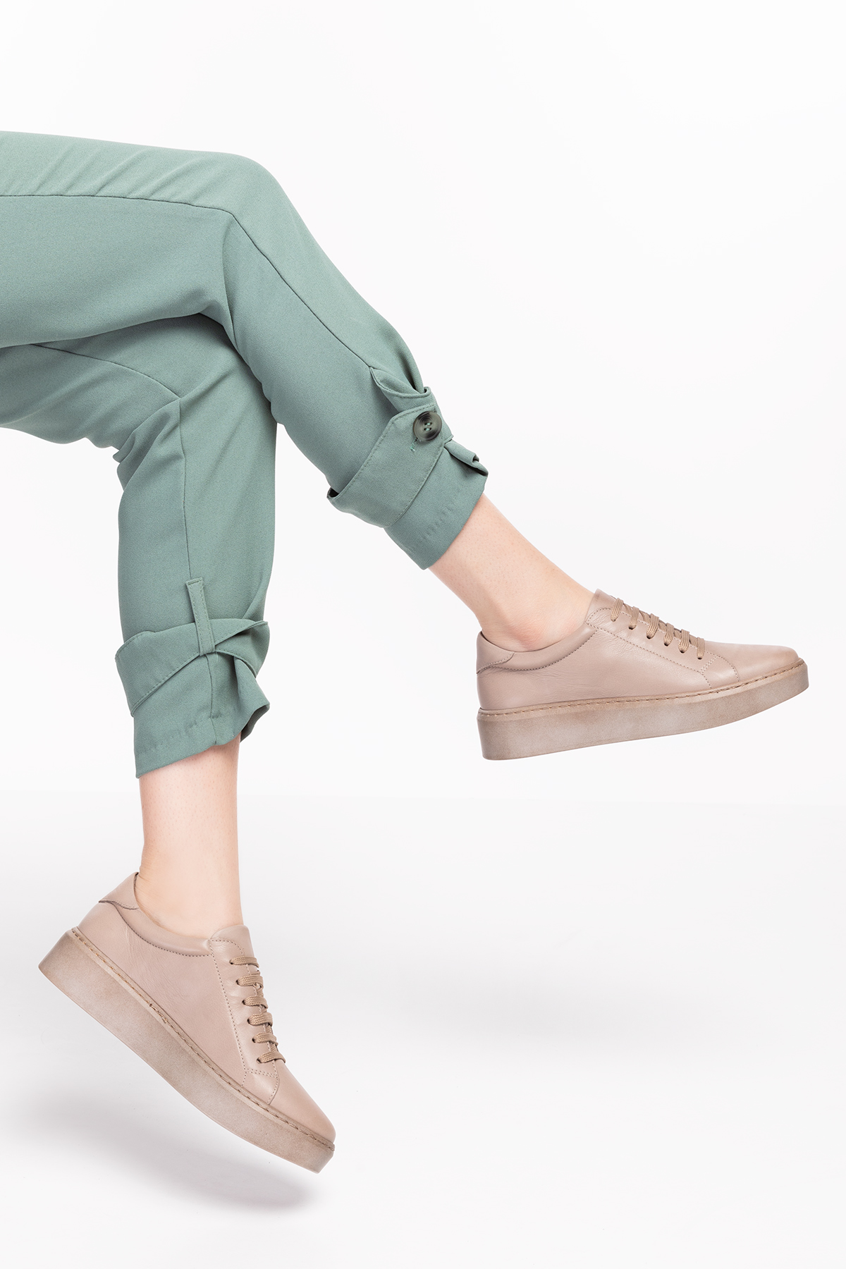 Gondol Hakiki Deri Anatomik Taban Spor Ayakkabı ell.6839 - Görsel 6