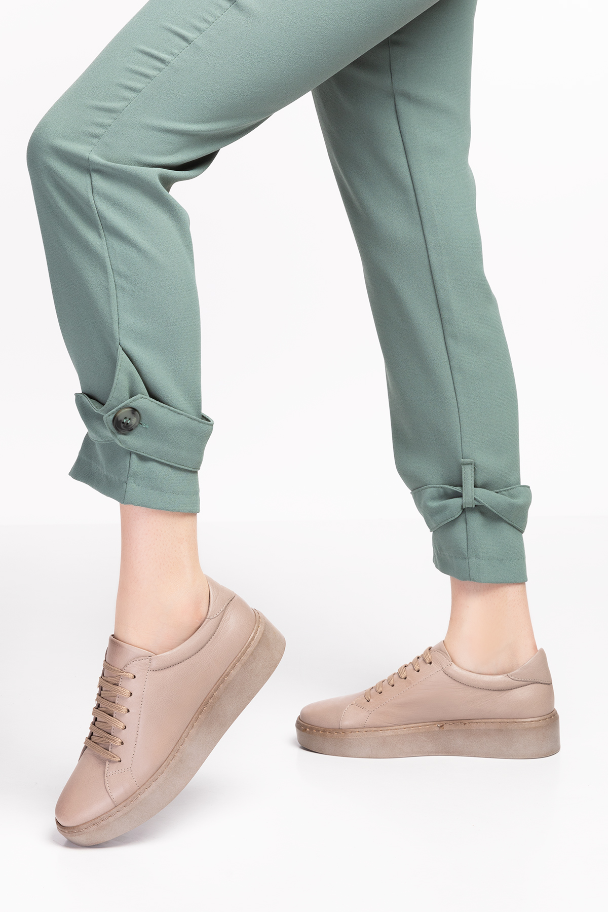 Gondol Hakiki Deri Anatomik Taban Spor Ayakkabı ell.6839 - Görsel 8