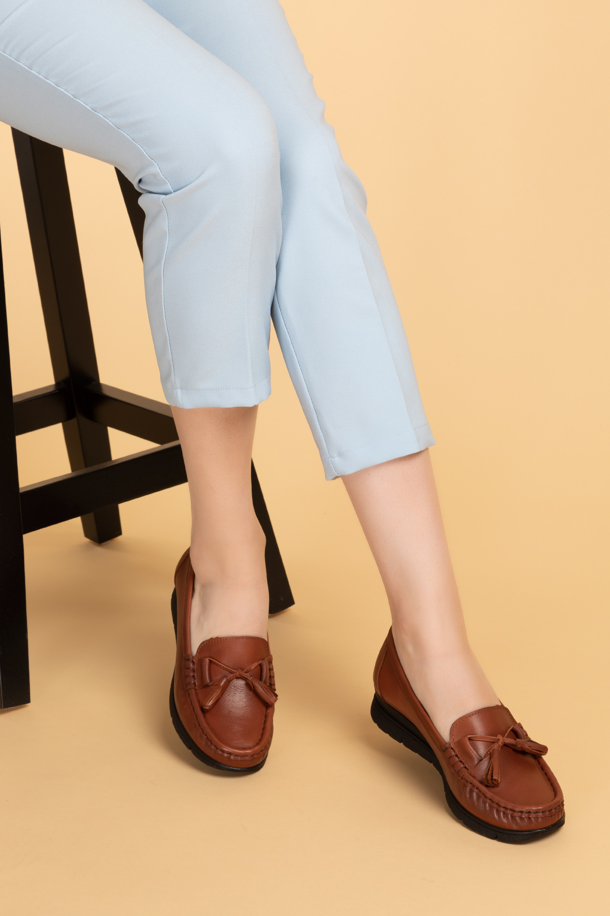 Gondol Hakiki Deri Günlük Rahat Loafer Ayakkabı pyt.1200 - Görsel 4