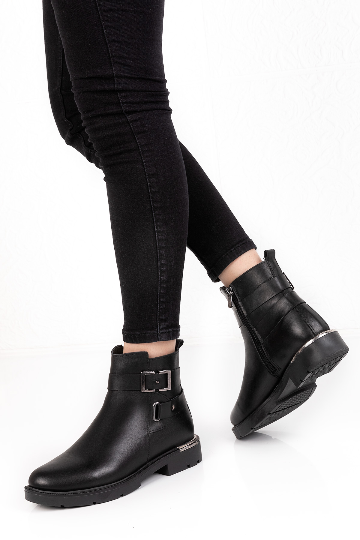Gondol Hakiki Deri Metal Topuk Detaylı Bot dgn.701 - Görsel 3