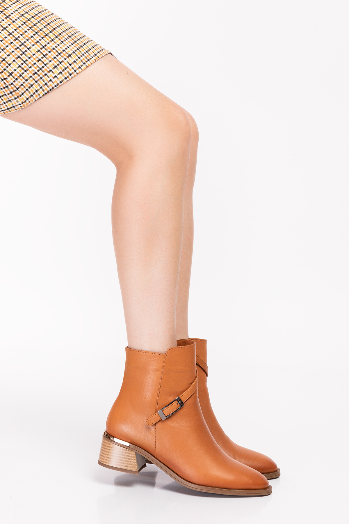 Gondol Hakiki Deri Toka Detay Fermuarlı Bot Anl.2380 - Görsel 5