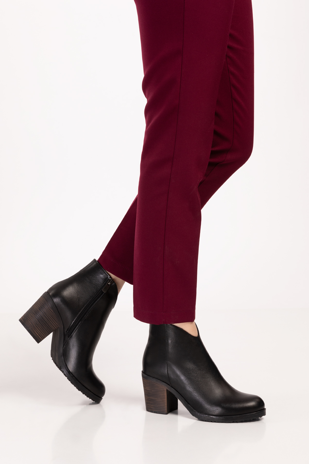 Gondol Kadın Hakiki Deri Orta Boy Topuk Şık Bot Anl.7024 - Görsel 4