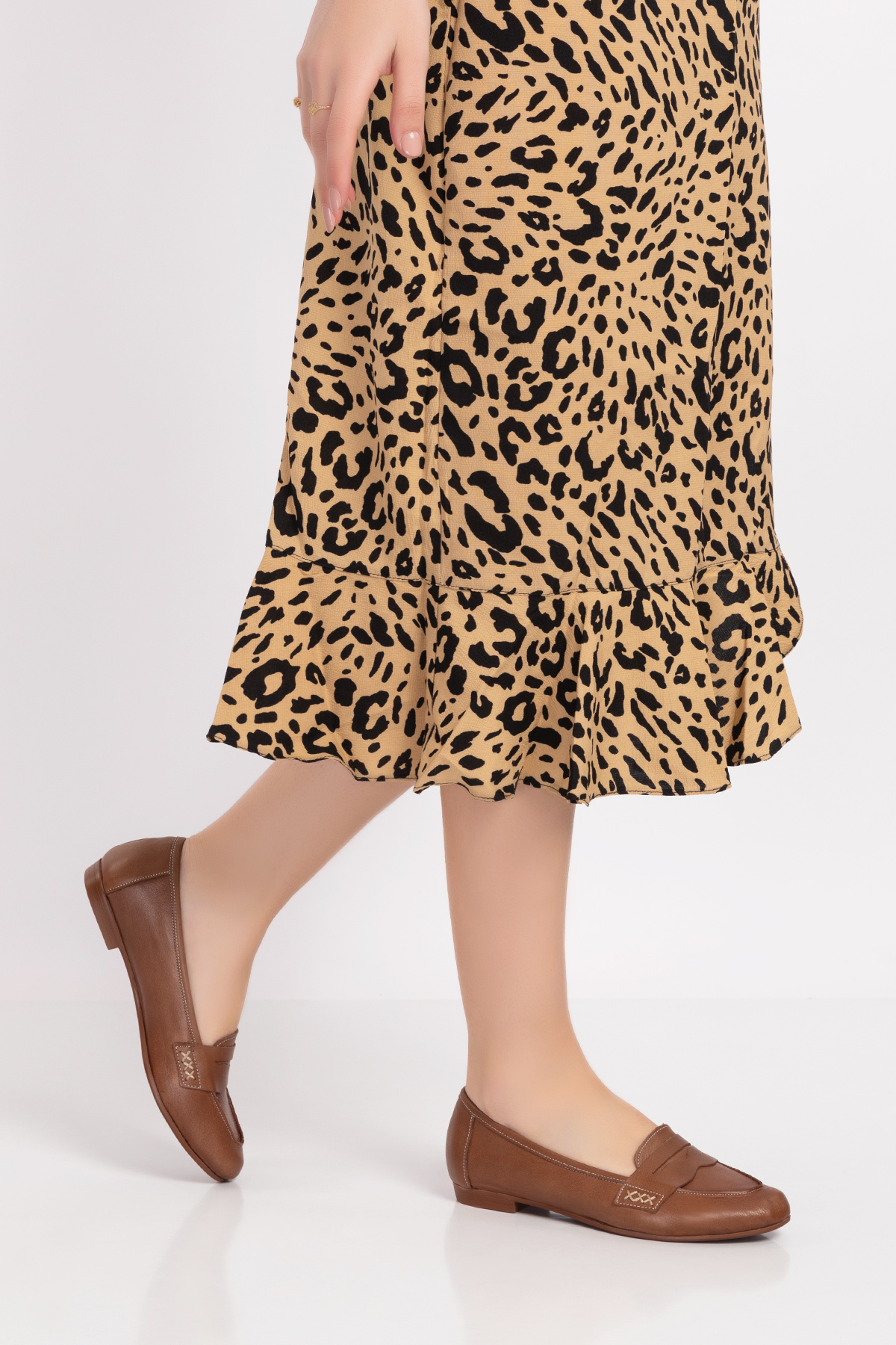 Gondol Kadın Hakiki Deri Loafer Babet Anl.6184 - Görsel 4