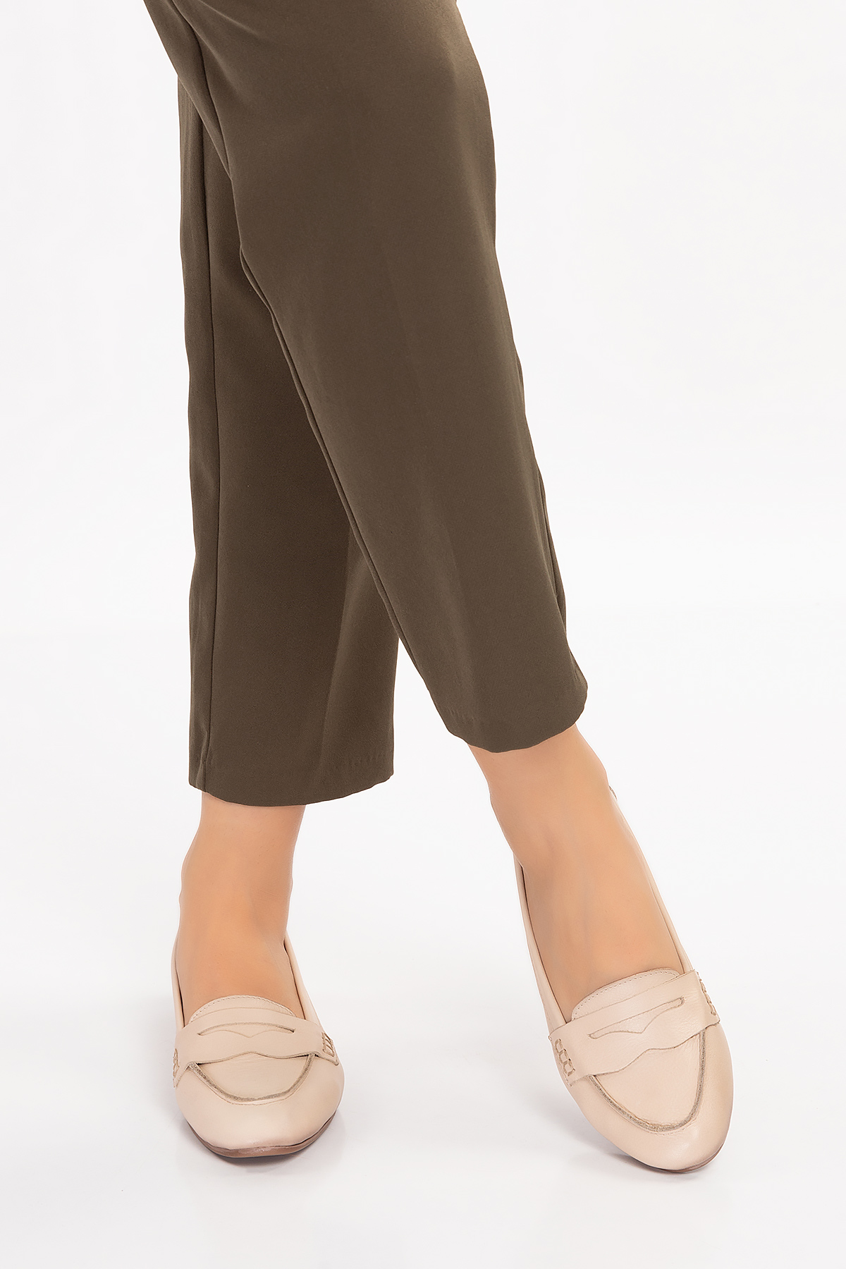 Gondol Kadın Hakiki Deri Loafer Babet Anl.6184 - Görsel 3