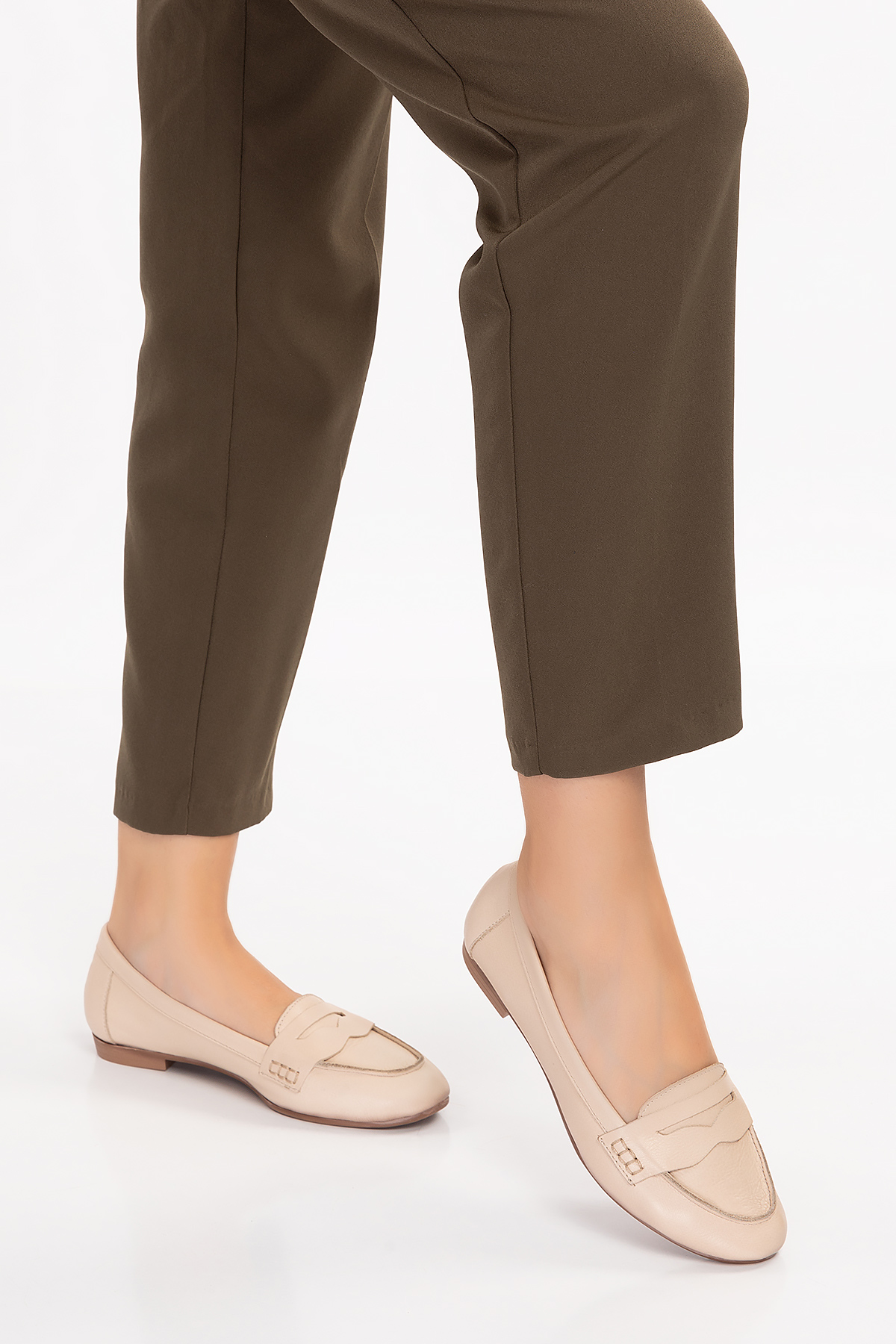 Gondol Kadın Hakiki Deri Loafer Babet Anl.6184 - Görsel 6