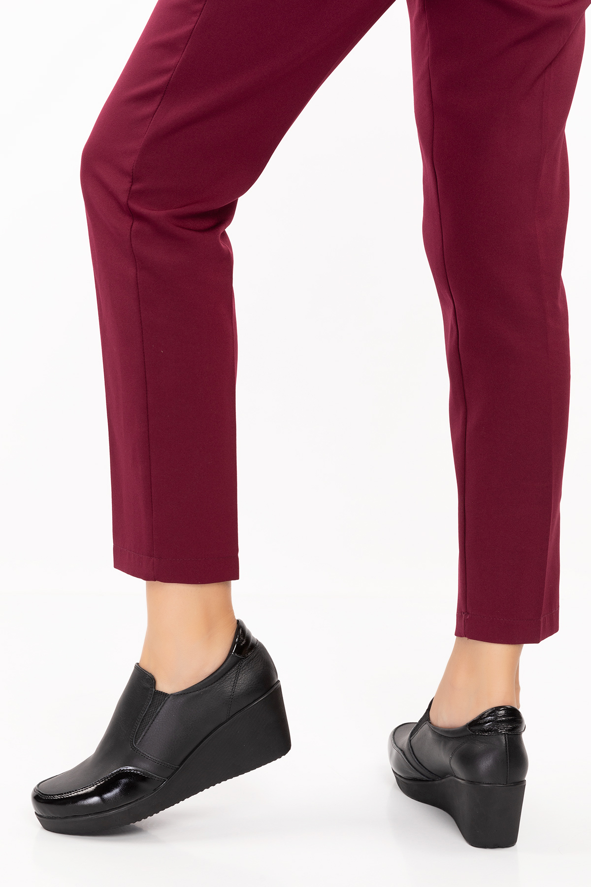 Gondol Hakiki Deri Dolgu Topuk Günlük Anne Ayakkabı ell.6964 - Görsel 7