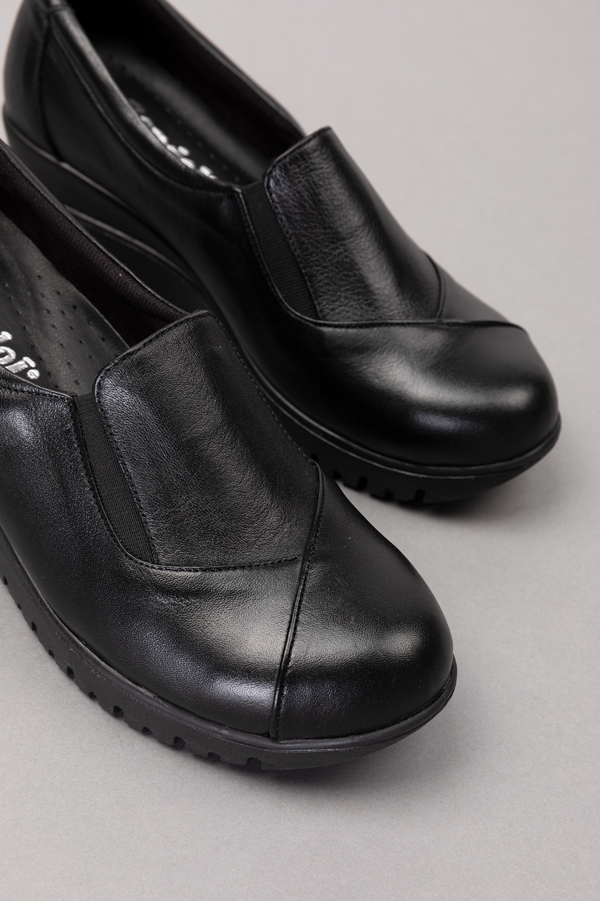 Gondol Kadın Hakiki Deri Anatomik Taban Bağcıksız Rahat Ayakkabı pyt.6217 - Görsel 5