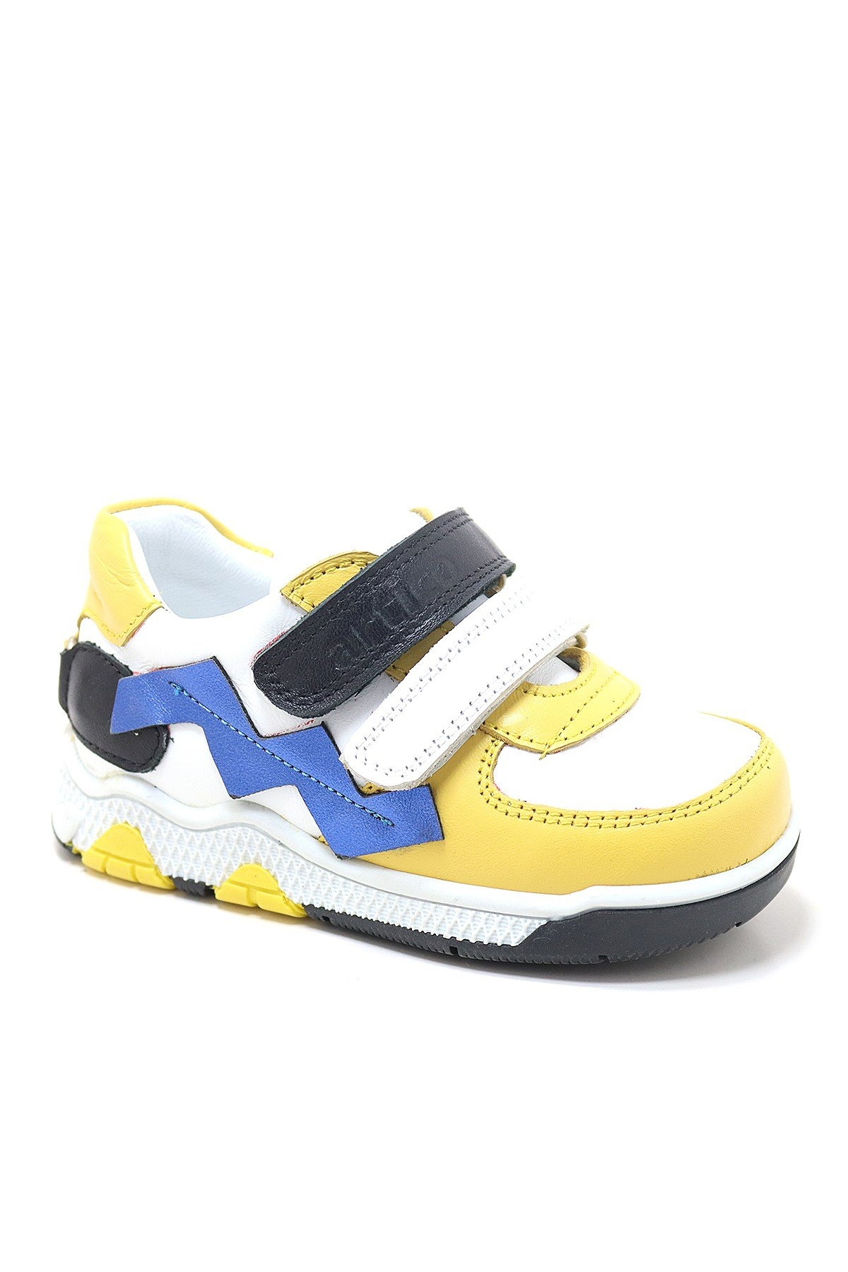 Artico Fonsis Hakiki Deri Sarı Cırtlı Bebek Spor Ayakkabı - Görsel 2