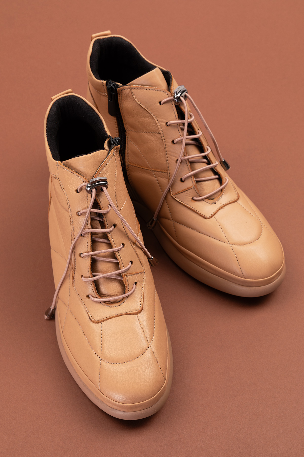 Gondol Kadın Hakiki Deri Hafif Günlük Spor Bot ndr.5515 - Görsel 3