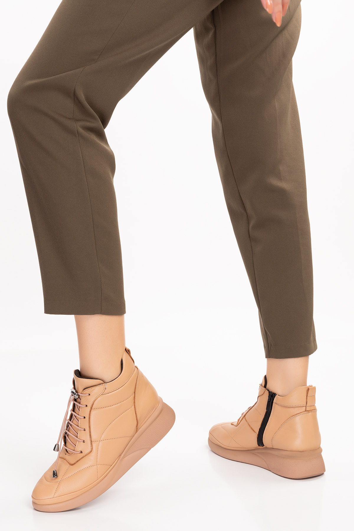 Gondol Kadın Hakiki Deri Hafif Günlük Spor Bot ndr.5515 - Görsel 7