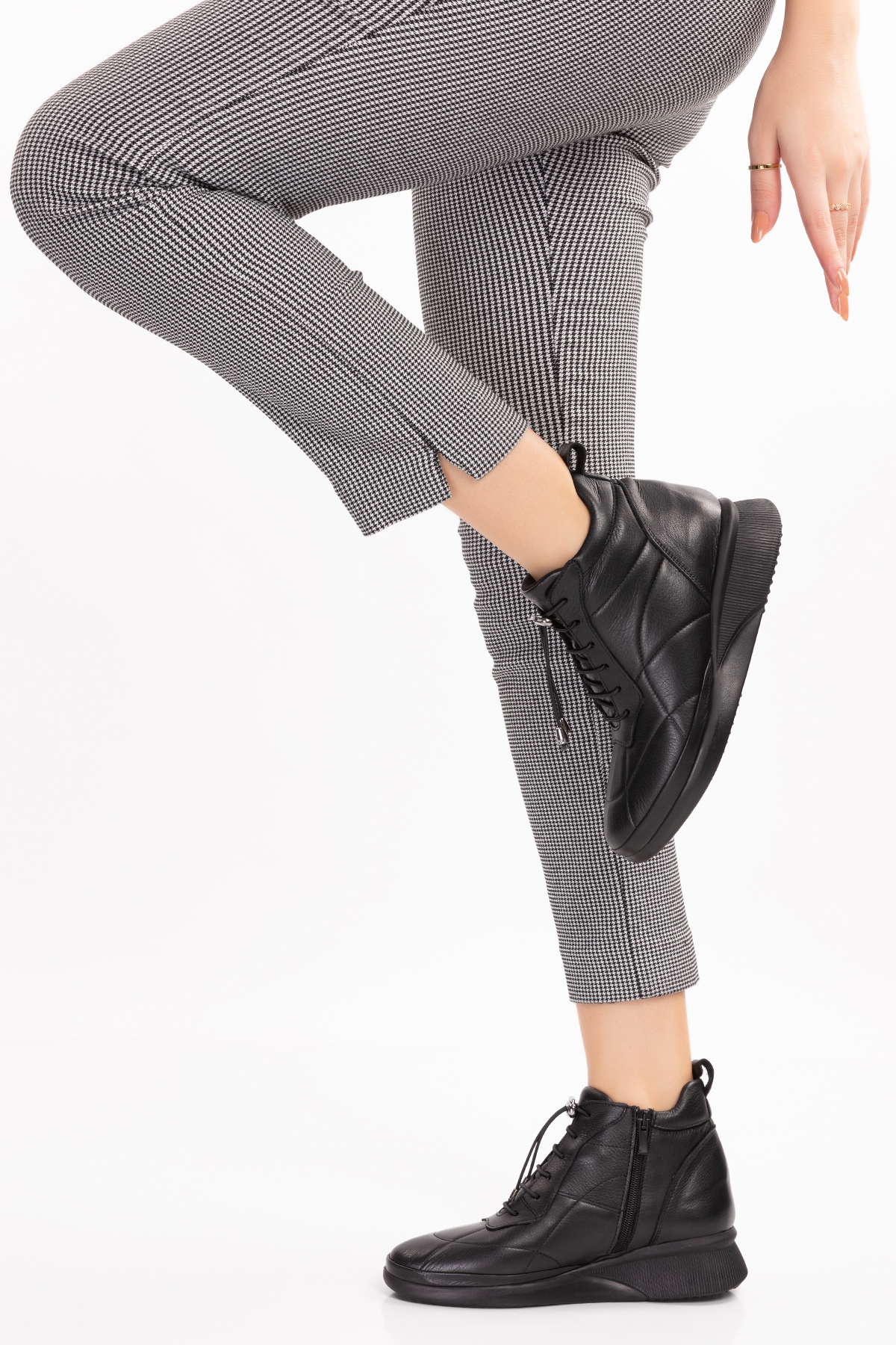 Gondol Kadın Hakiki Deri Hafif Günlük Spor Bot ndr.5515 - Görsel 8