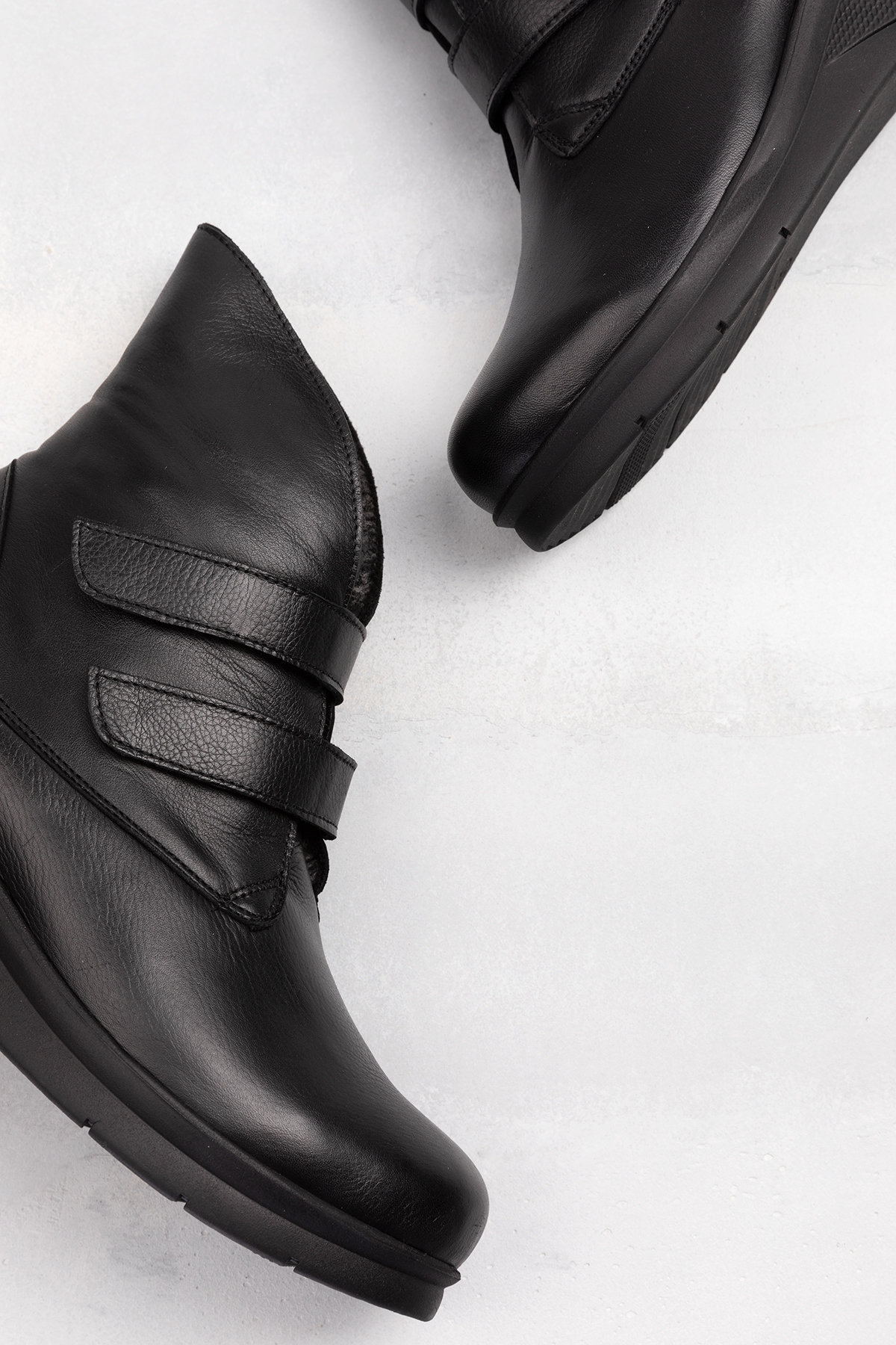 Gondol Kadın Hakiki Deri Kolay Giyim İçi Kürklü Anne Botu ell.7100 - Görsel 9