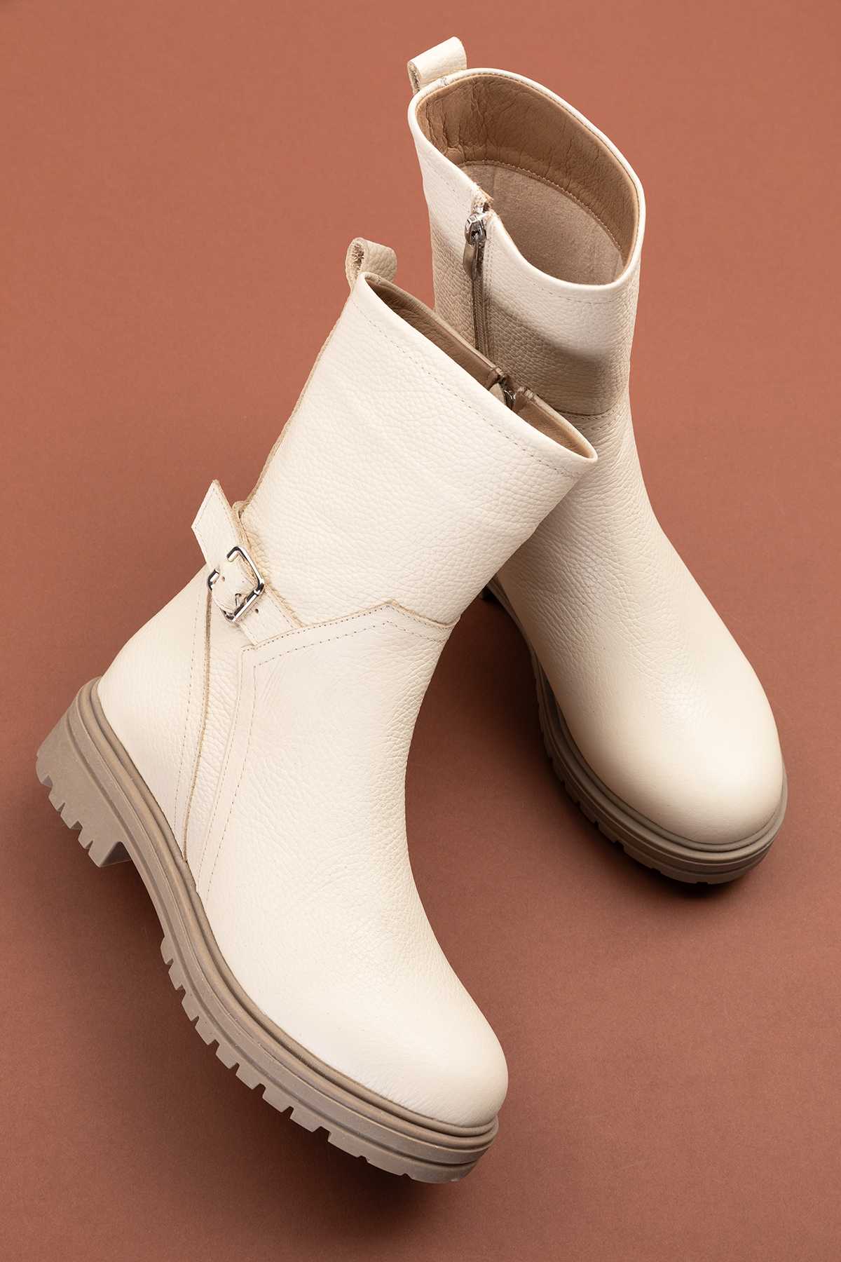 Gondol Hakiki Deri Günlük Kaymaz Taban Bot anl.2721 - Görsel 6