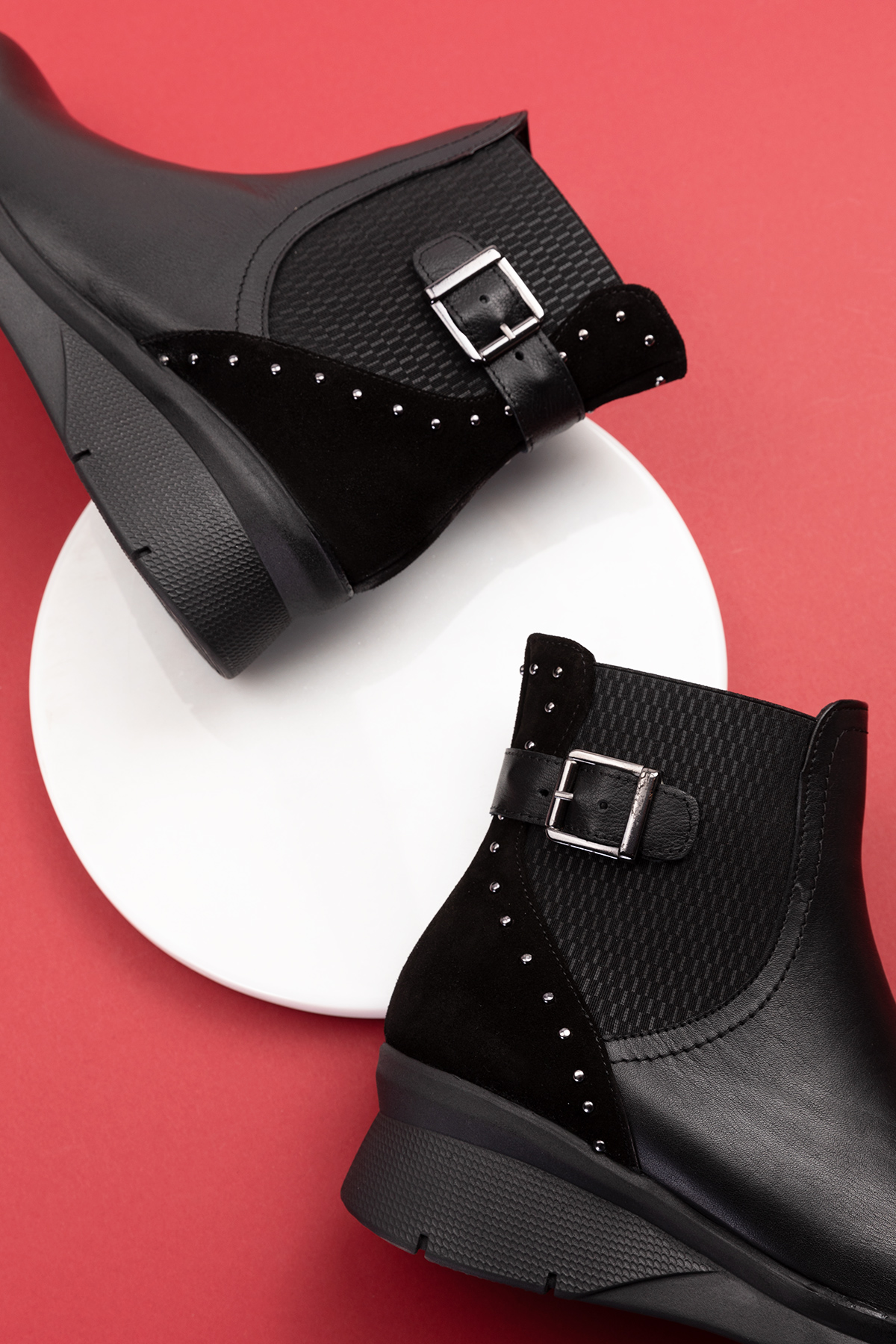 Gondol Kadın Hakiki Deri Günlük Rahat Bot ell.7101 - Görsel 4