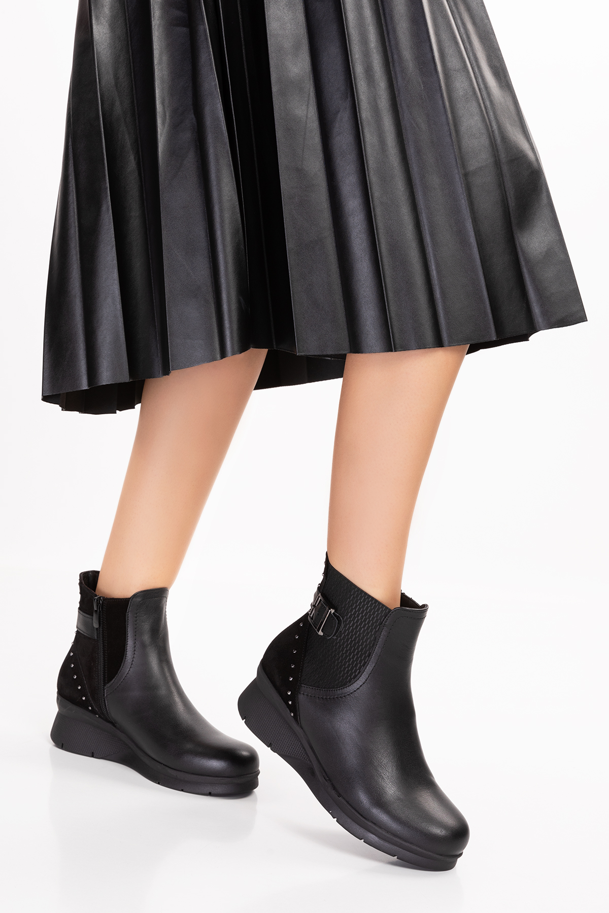 Gondol Kadın Hakiki Deri Günlük Rahat Bot ell.7101 - Görsel 6