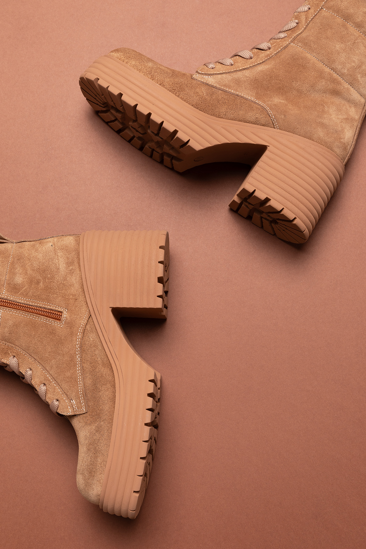 Gondol Kadın Hakiki Deri Hafif Platform Taban Bot rg.77230 - Görsel 3