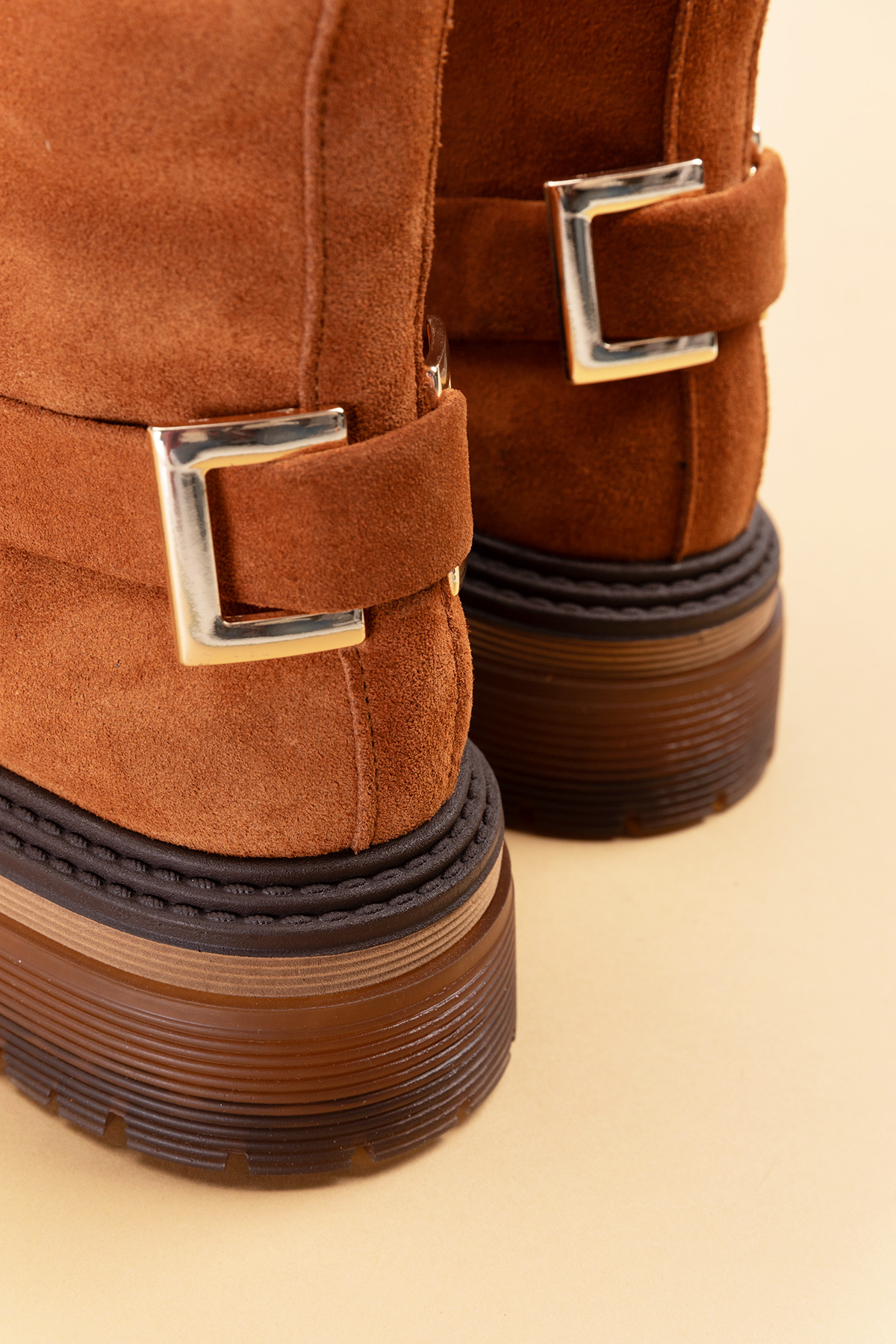 Gondol Kadın Hakiki Deri Kauçuk Taban Şık Bot rg.66130 - Görsel 6