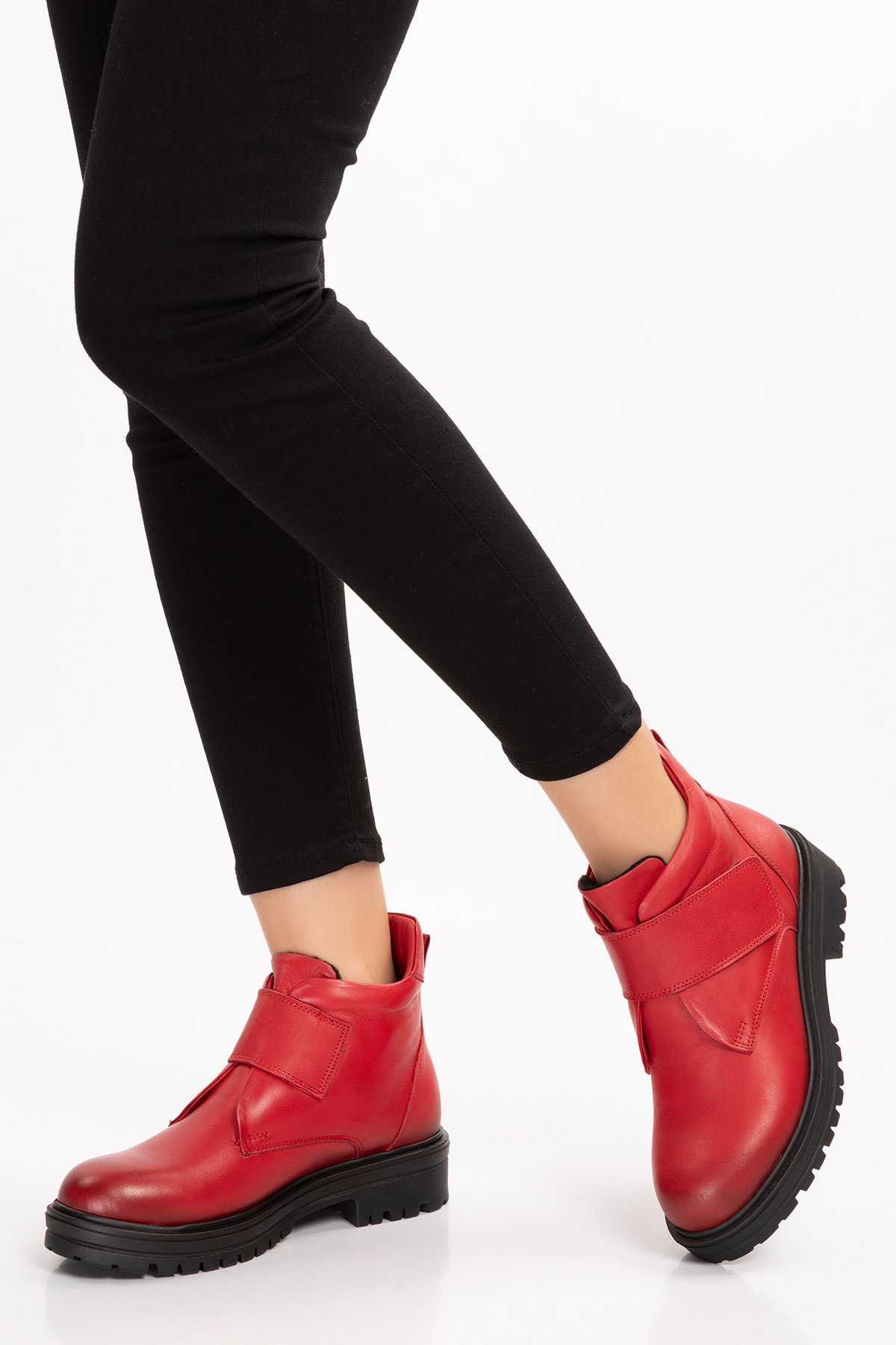 Gondol Kadın Hakiki Deri Kolay Giyim Anne Botu anl.2722 - Görsel 4