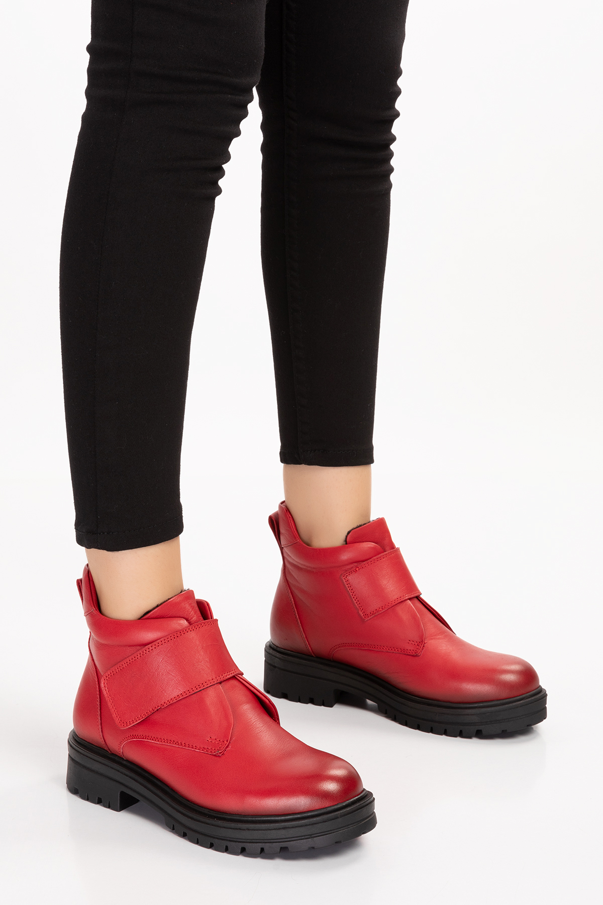 Gondol Kadın Hakiki Deri Kolay Giyim Anne Botu anl.2722 - Görsel 5