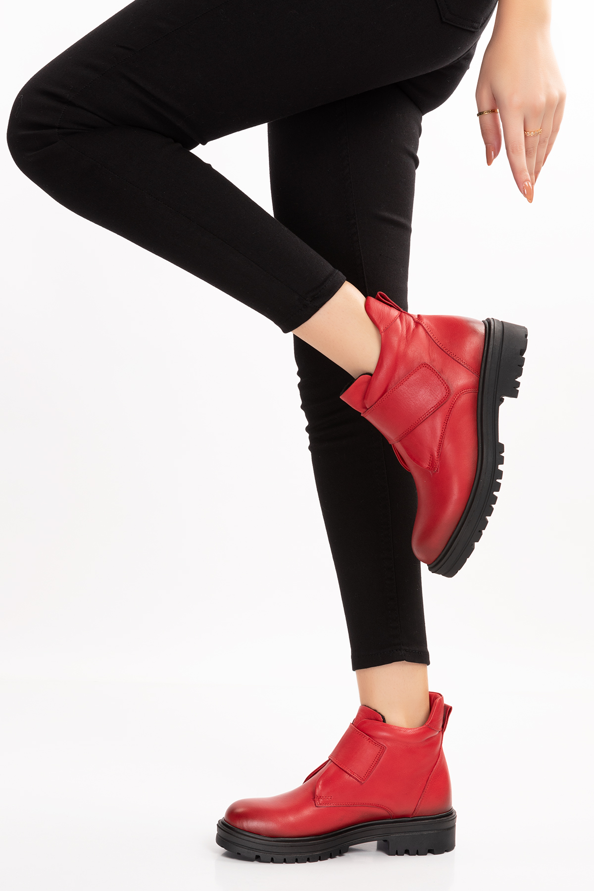 Gondol Kadın Hakiki Deri Kolay Giyim Anne Botu anl.2722 - Görsel 6