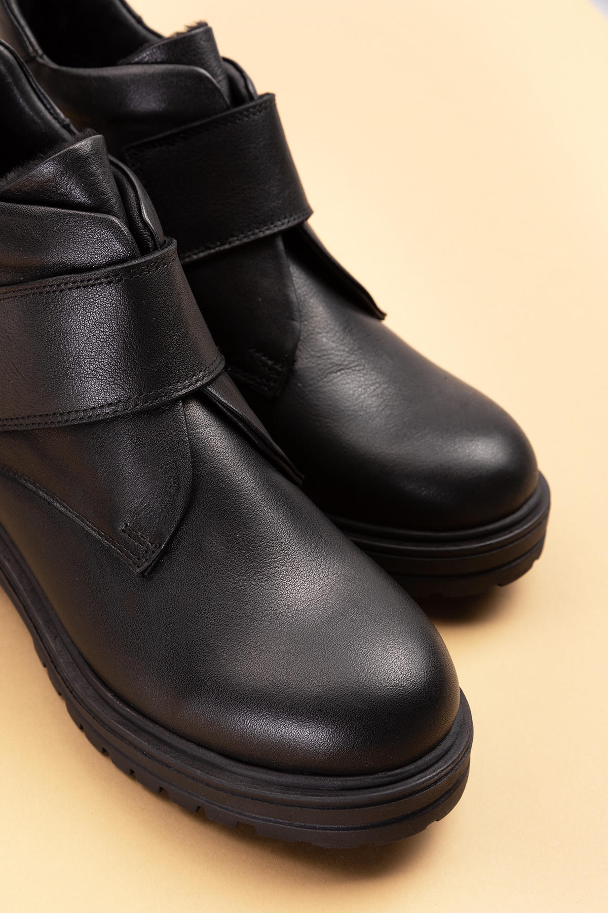 Gondol Kadın Hakiki Deri Kolay Giyim Anne Botu anl.2722 - Görsel 9