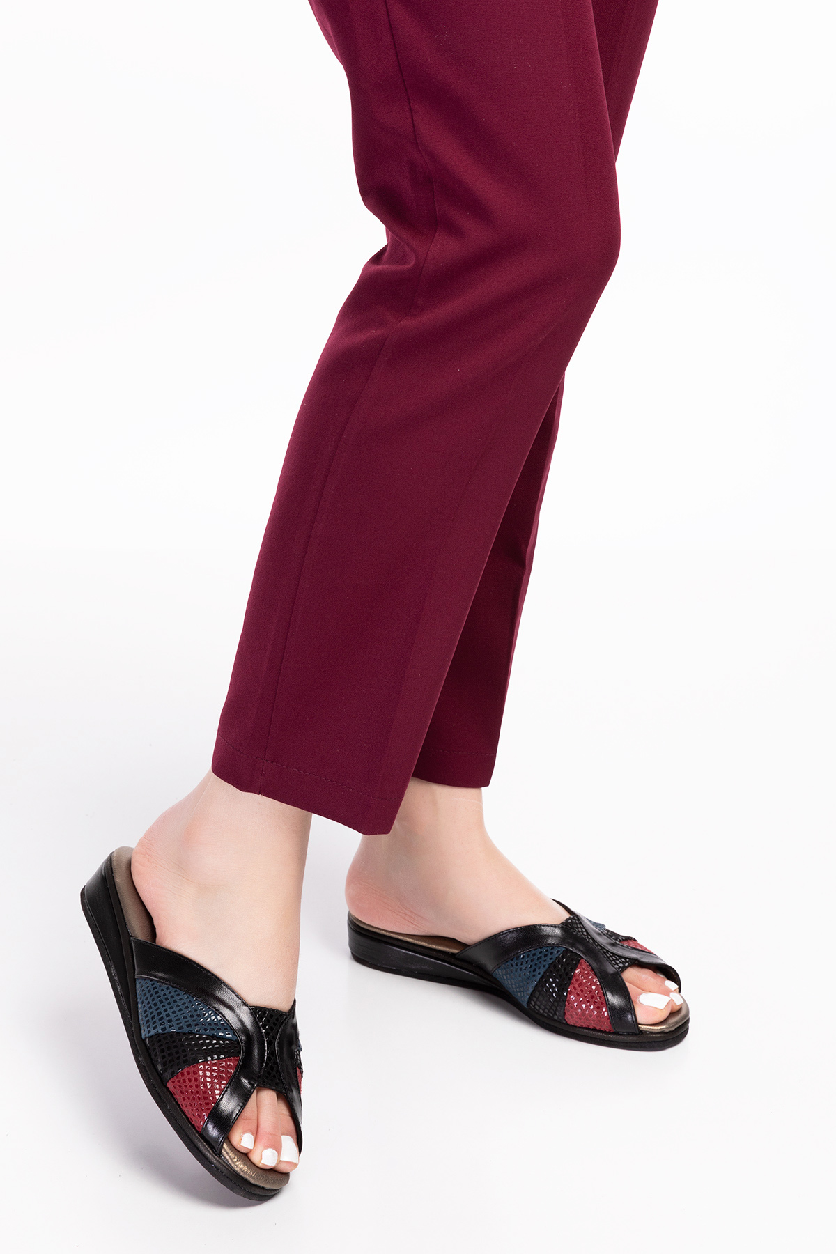 Gondol Kadın Hakiki Deri Şık Rahat Ev Terliği kayaş.038 - Görsel 3