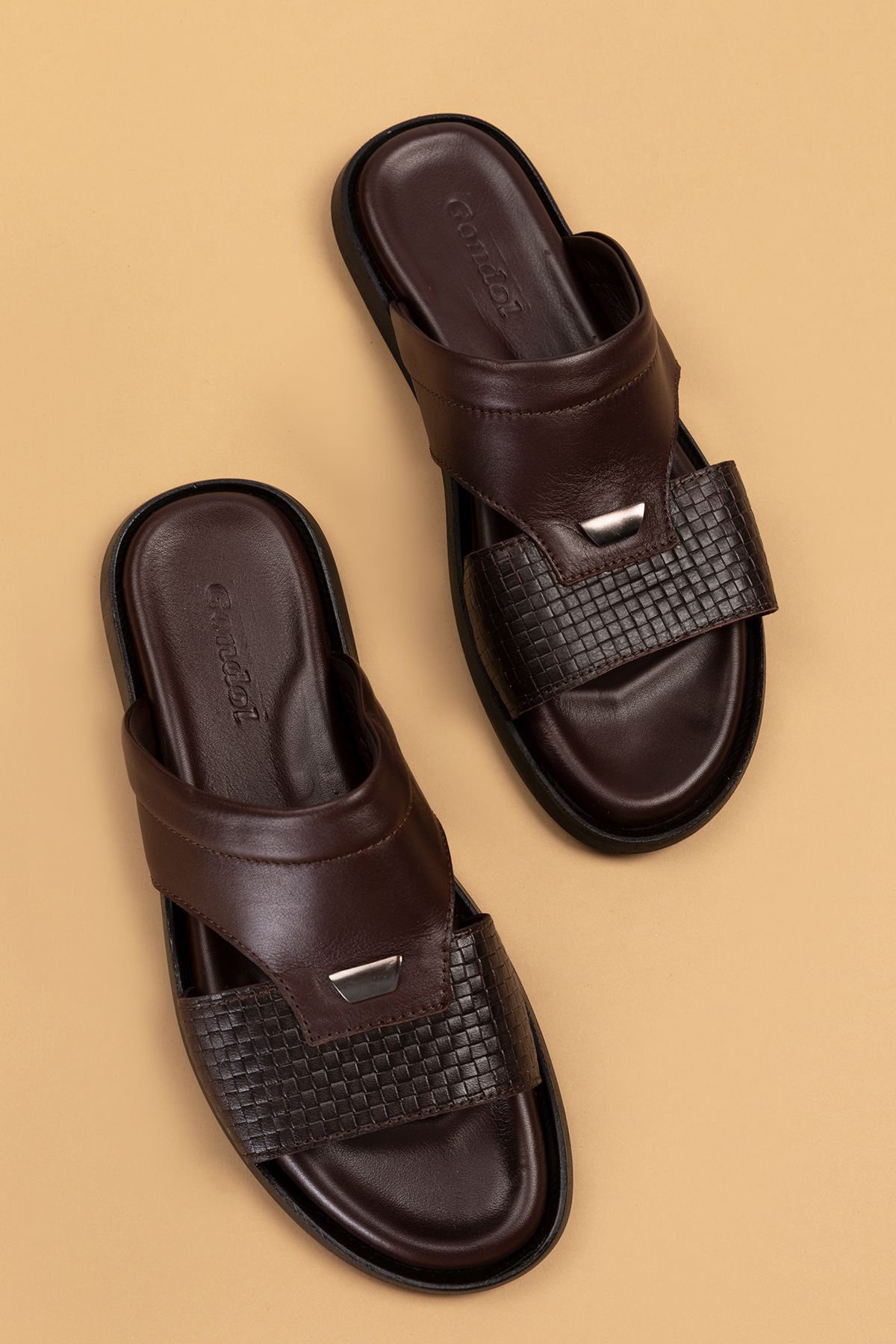 Gondol Erkek Hakiki Deri Günlük Klasik Terlik esm.017 - Görsel 8